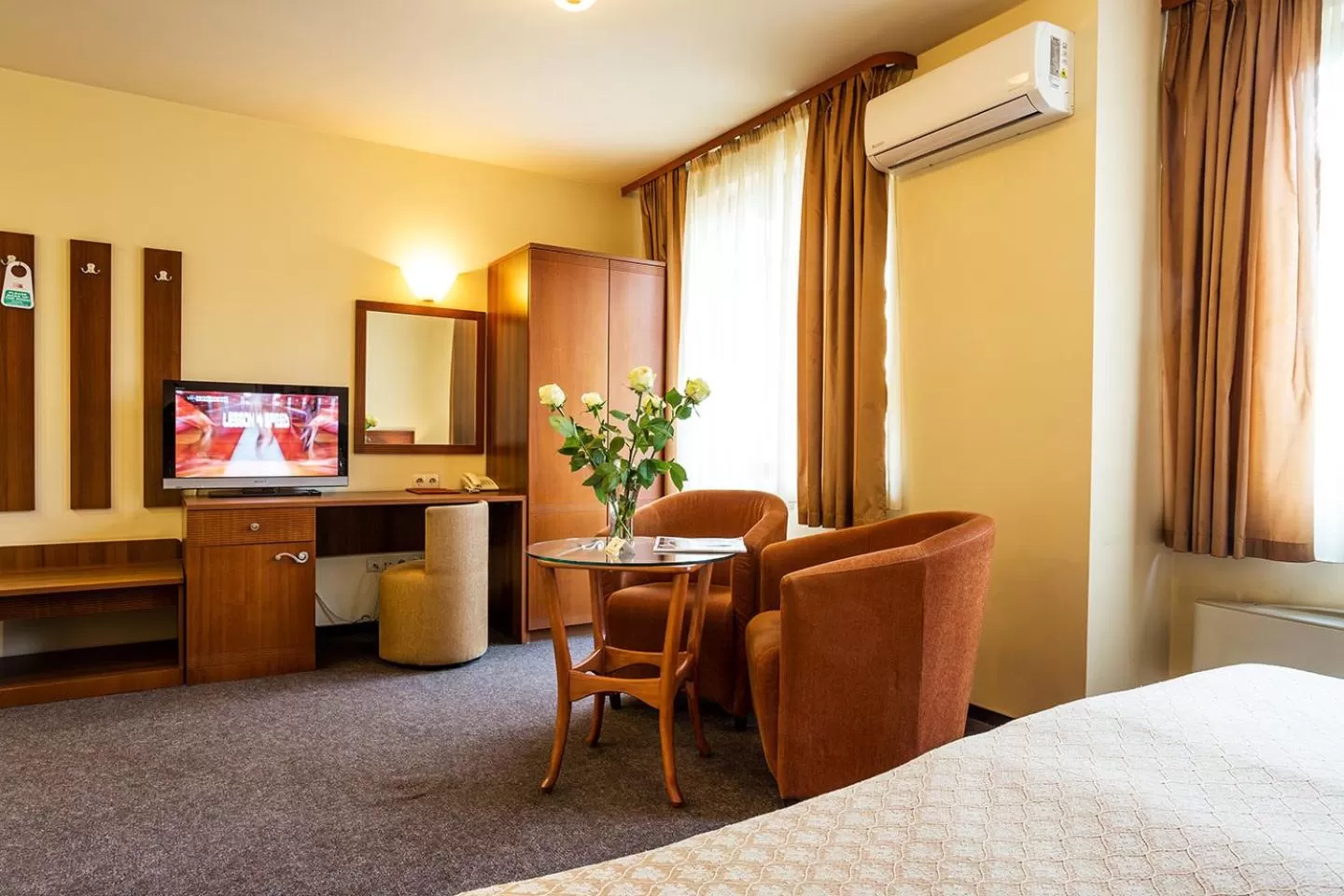 Seating area, Bed in Sofia Place Hotel by HMG