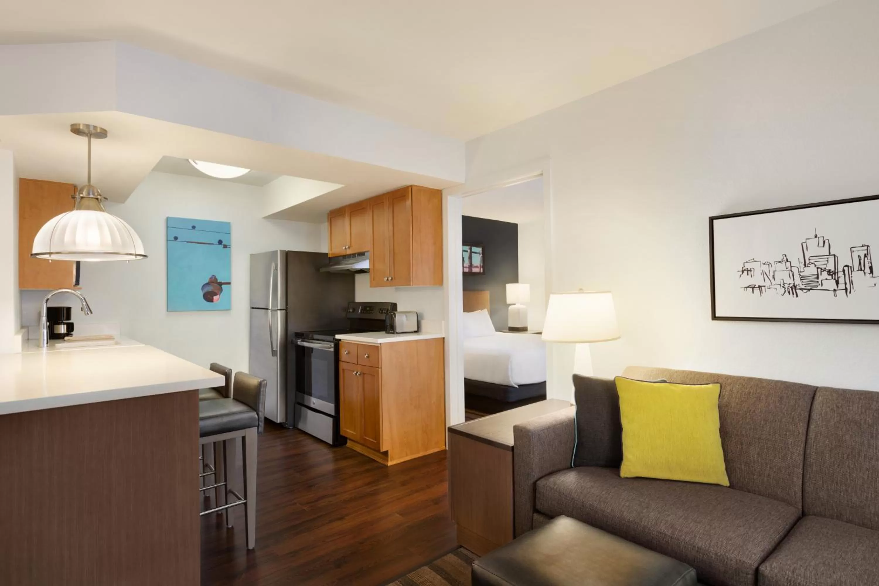One-Bedroom King Suite with Roll-In Shower - Disability Access in Hyatt House Miami Airport