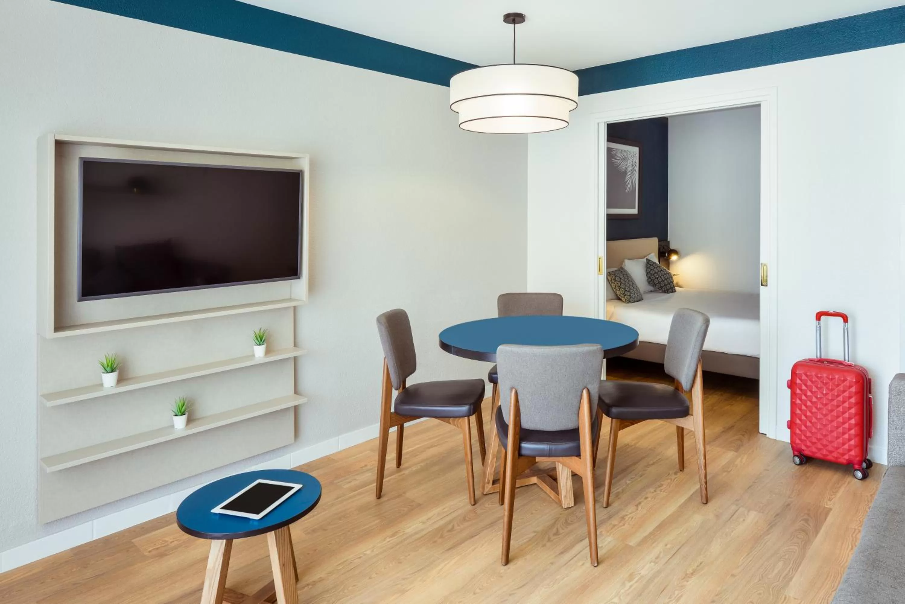 Living room in Aparthotel Adagio Monaco Palais Joséphine