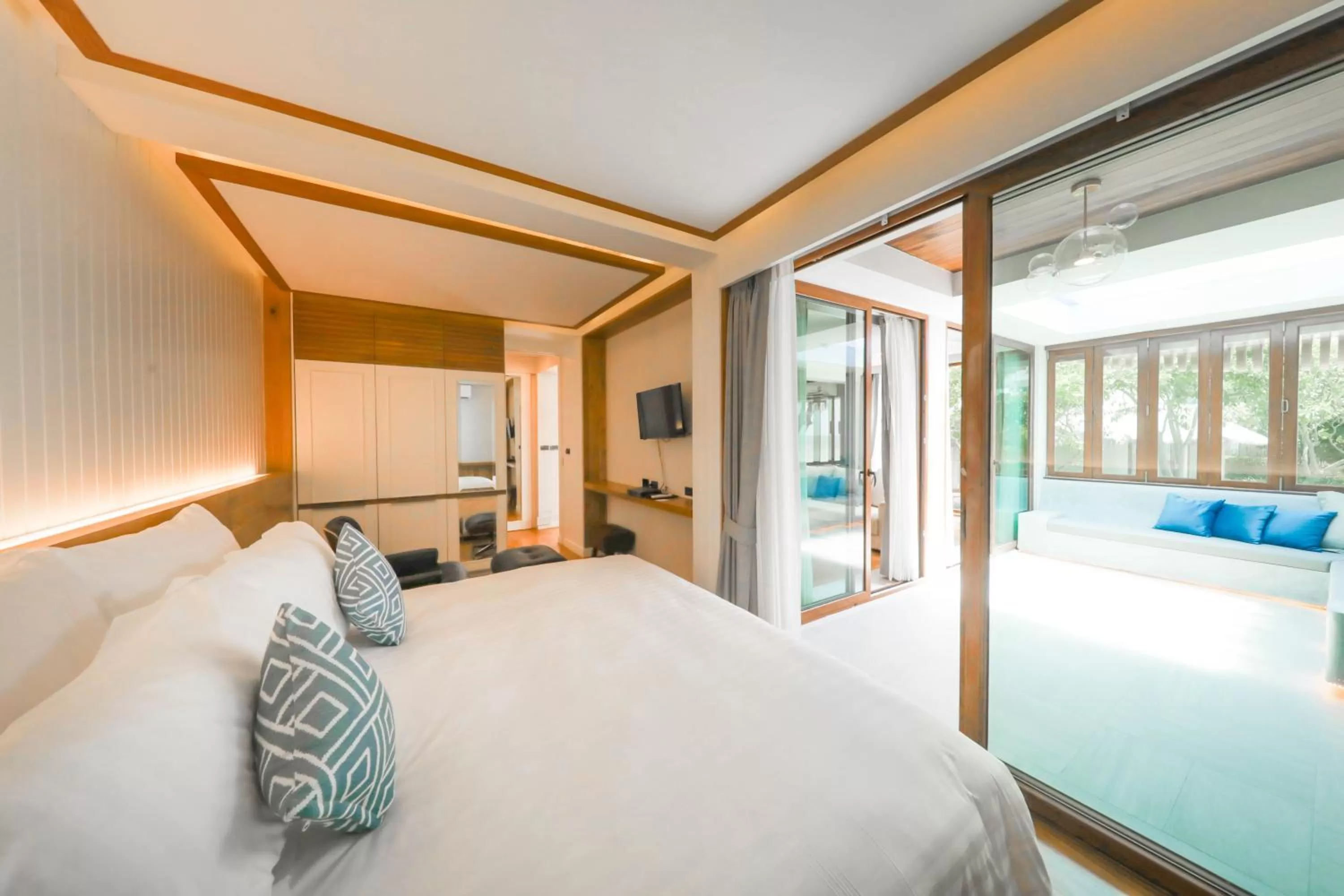 Bed in Kundala Beach Resort Hua Hin