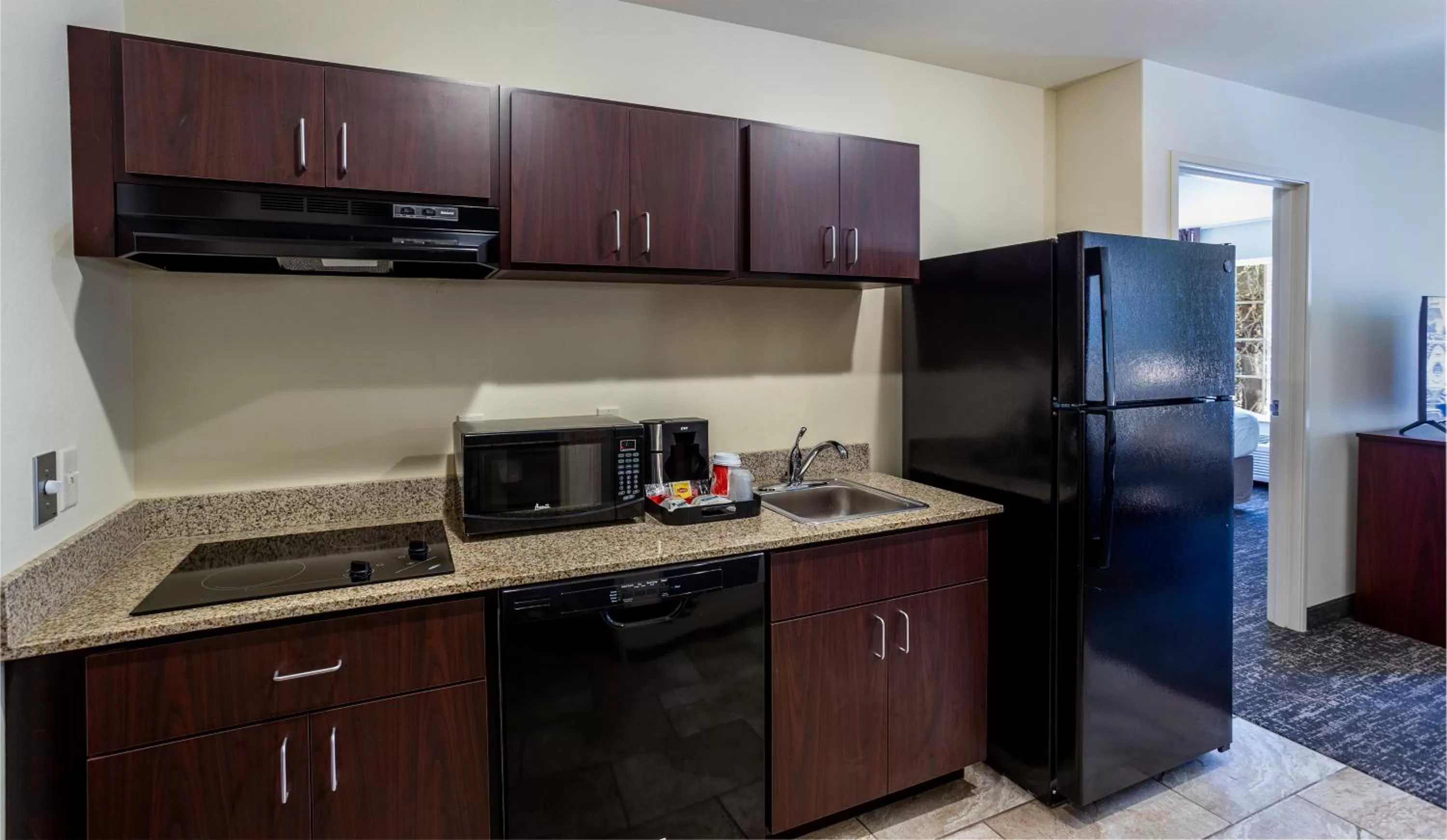 Kitchen or kitchenette in Cobblestone Inn & Suites - Brookville