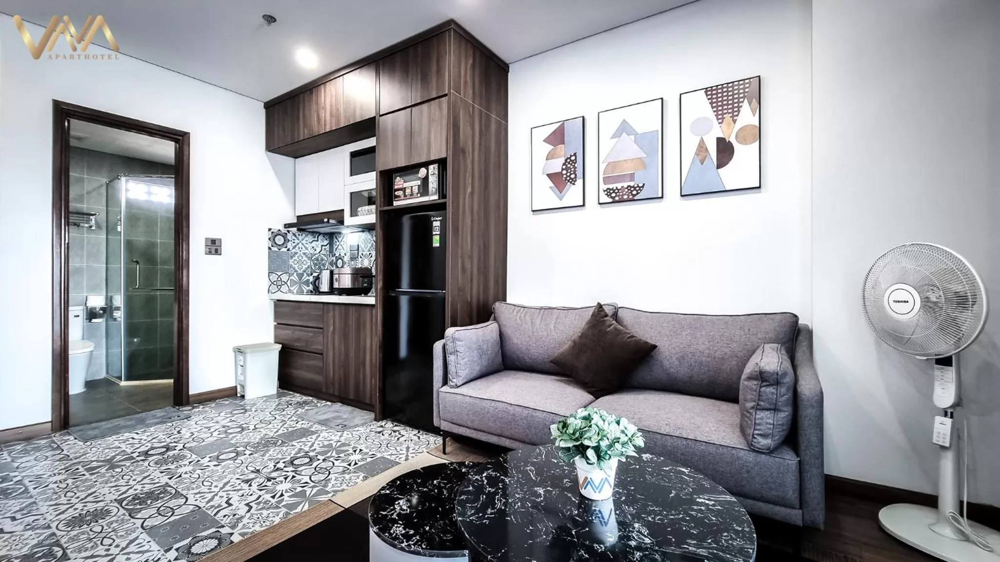 Living room, Bed in VNAHOMES APARTHOTEL