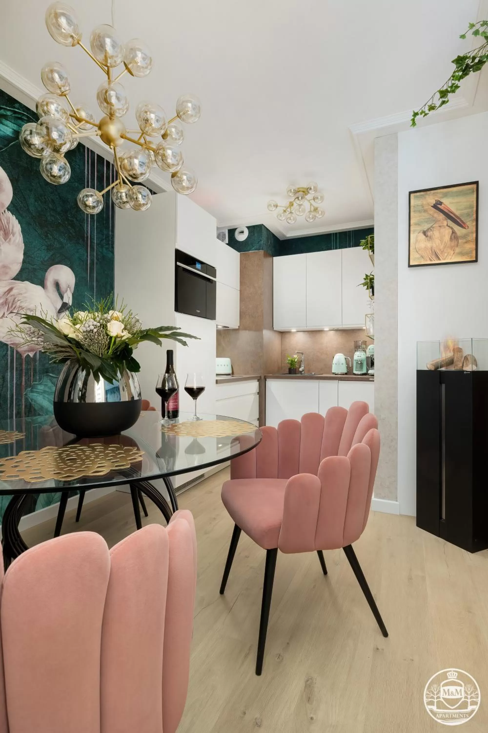 Kitchen or kitchenette, Seating Area in Nadmorskie Tarasy - Apartments M&M