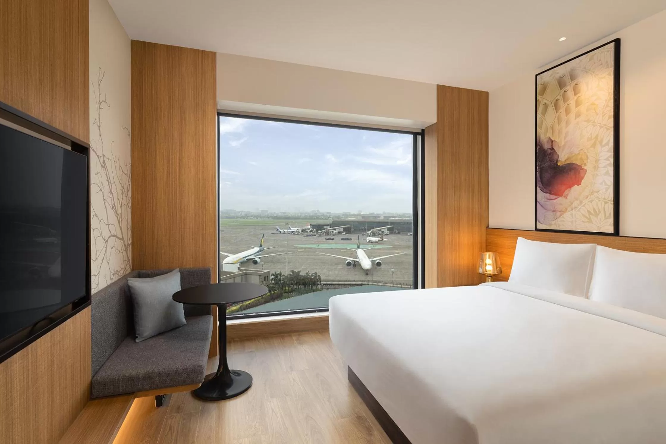 View (from property/room), Bed in Fairfield by Marriott Mumbai International Airport