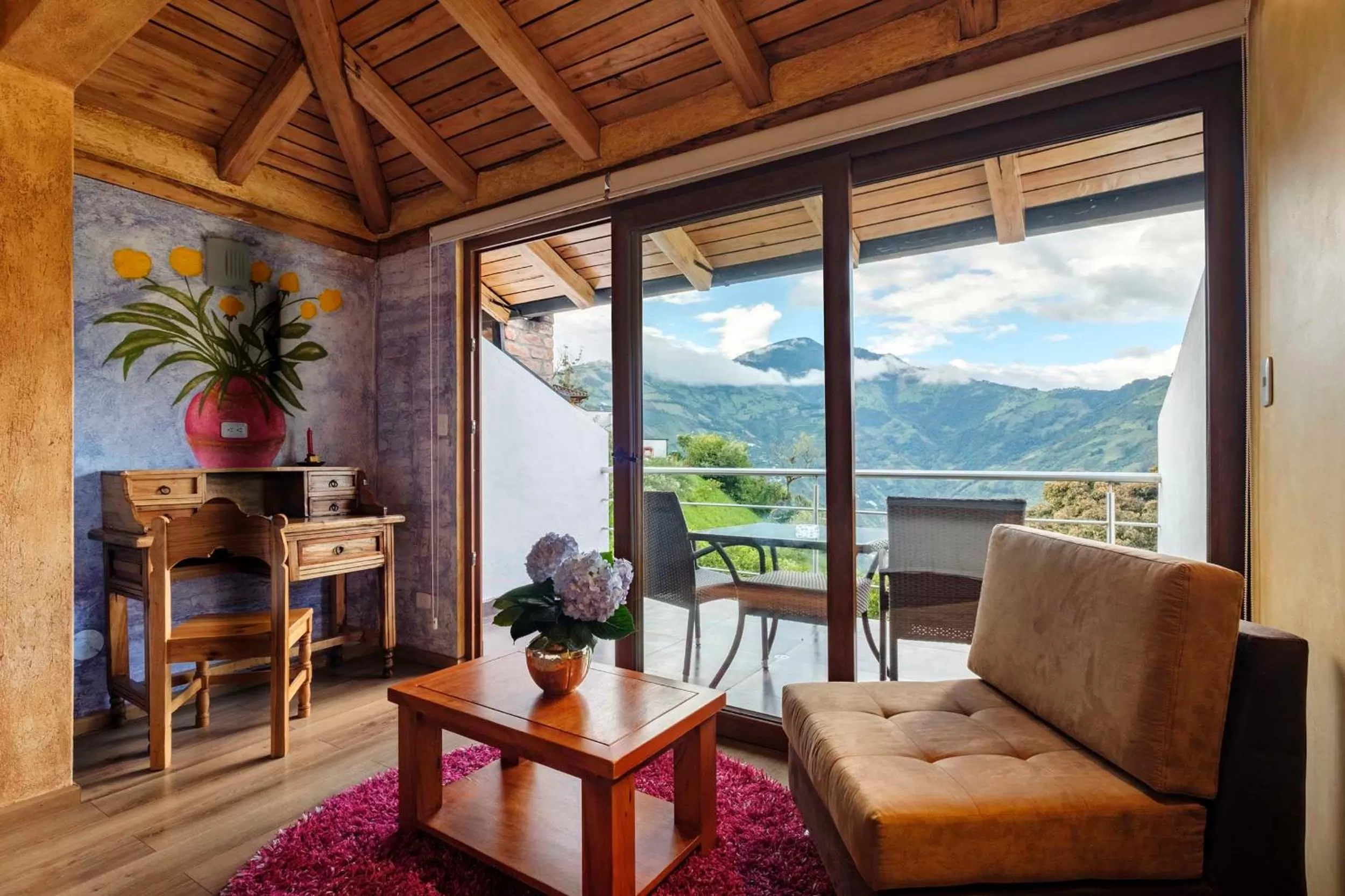 View (from property/room), Seating Area in Luna Volcán, Adventure SPA