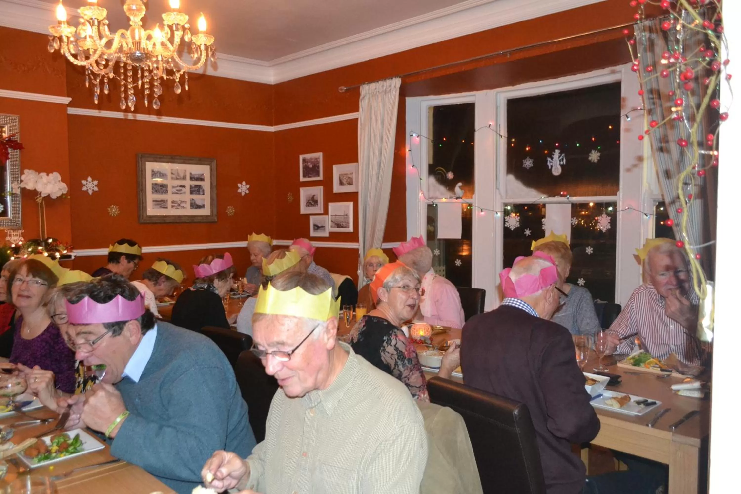 group of guests in Waterfront Hotel