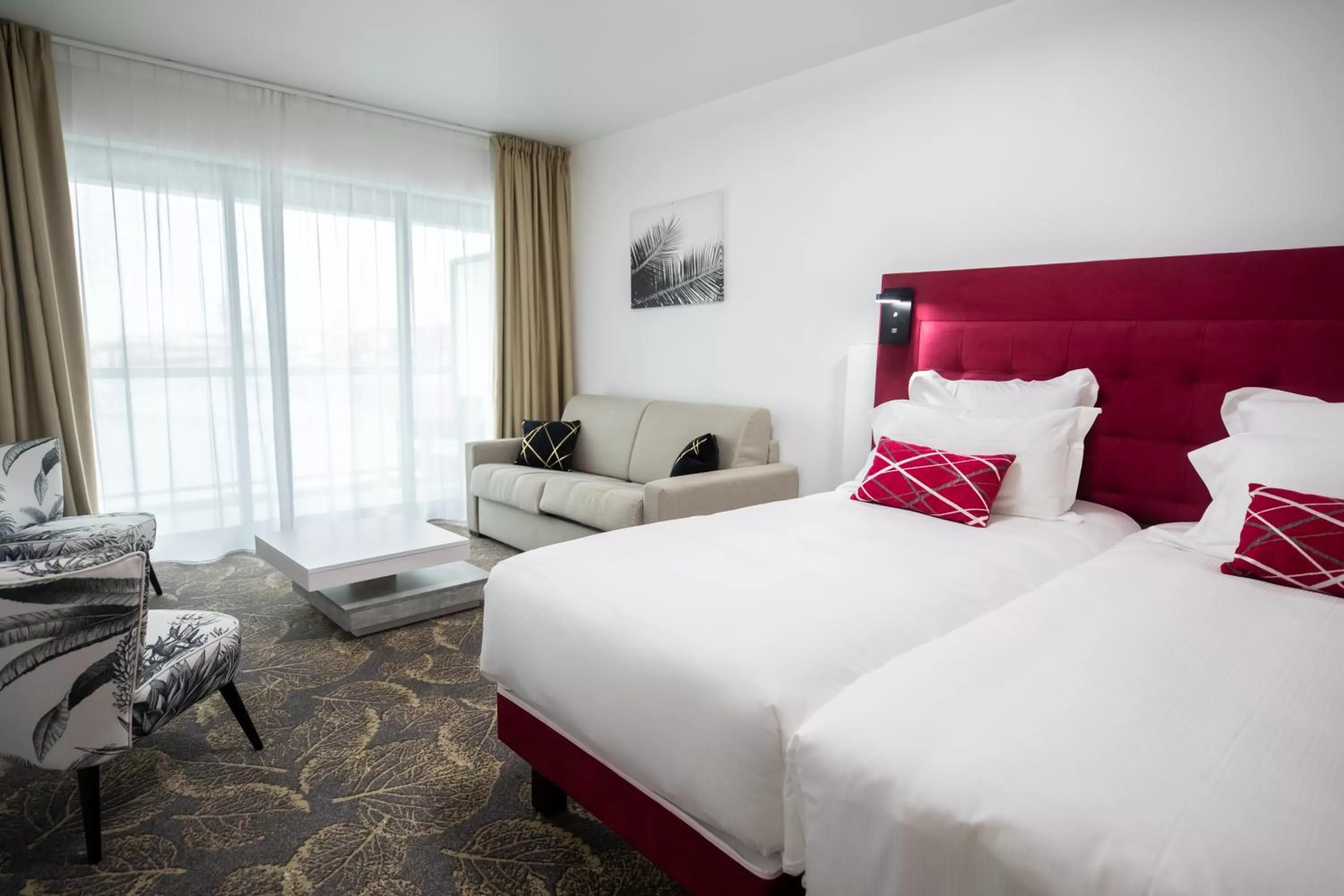 Bed in Le Barracuda & Spa, Centre Port, pieds dans l'eau, vue mer