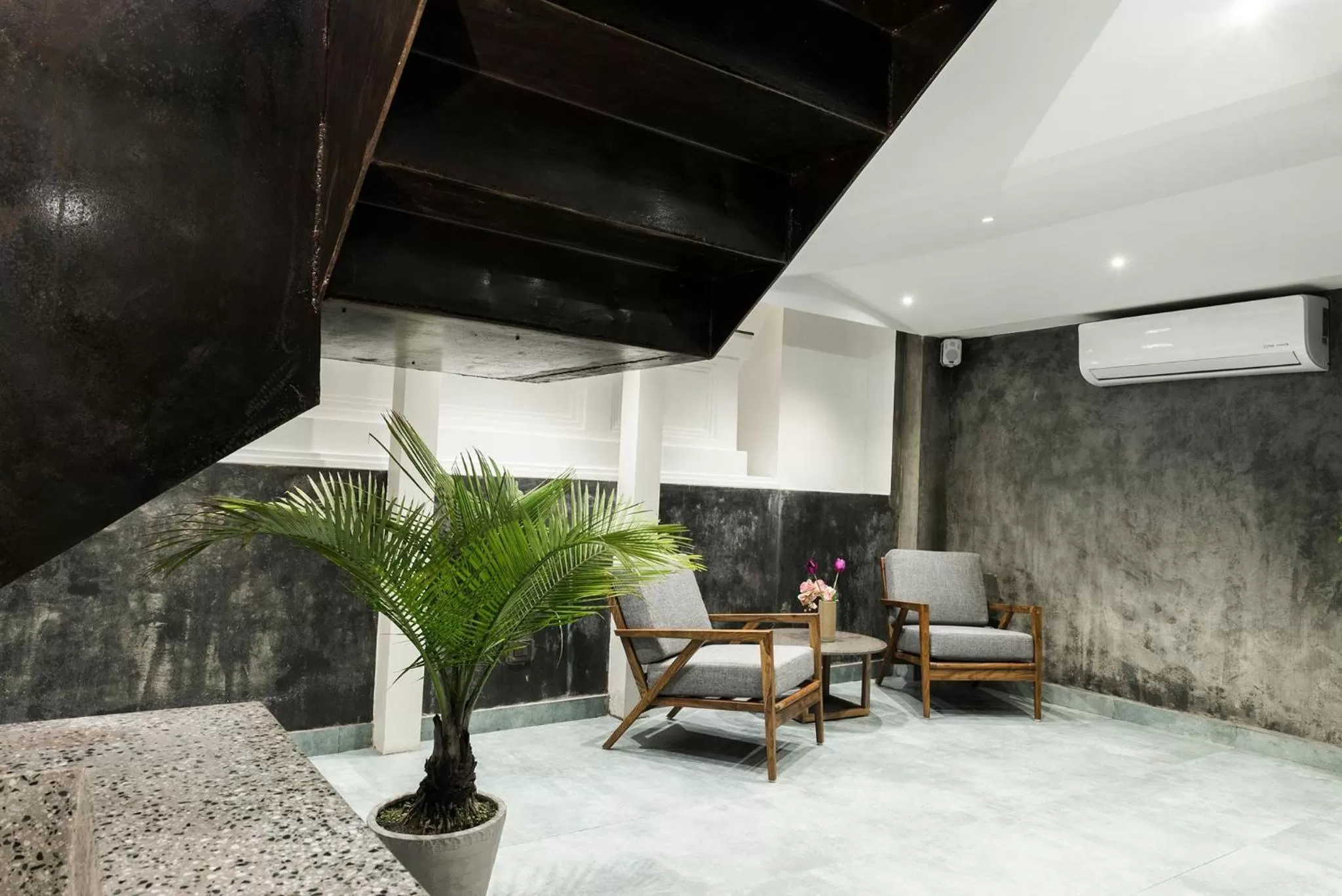 Seating area in 9ine Thamel Hotel