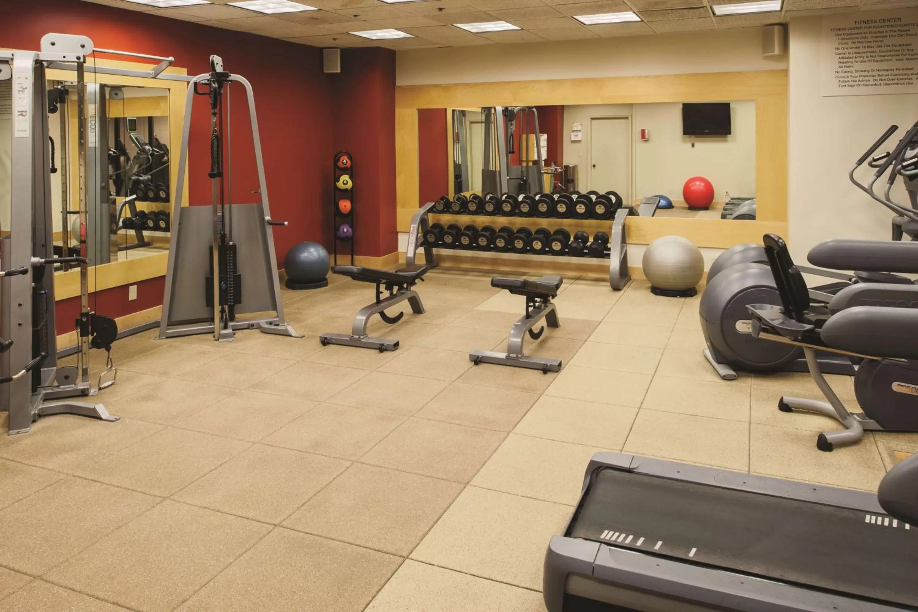 Fitness centre/facilities in DoubleTree by Hilton Hotel & Executive Meeting Center Omaha-Downtown