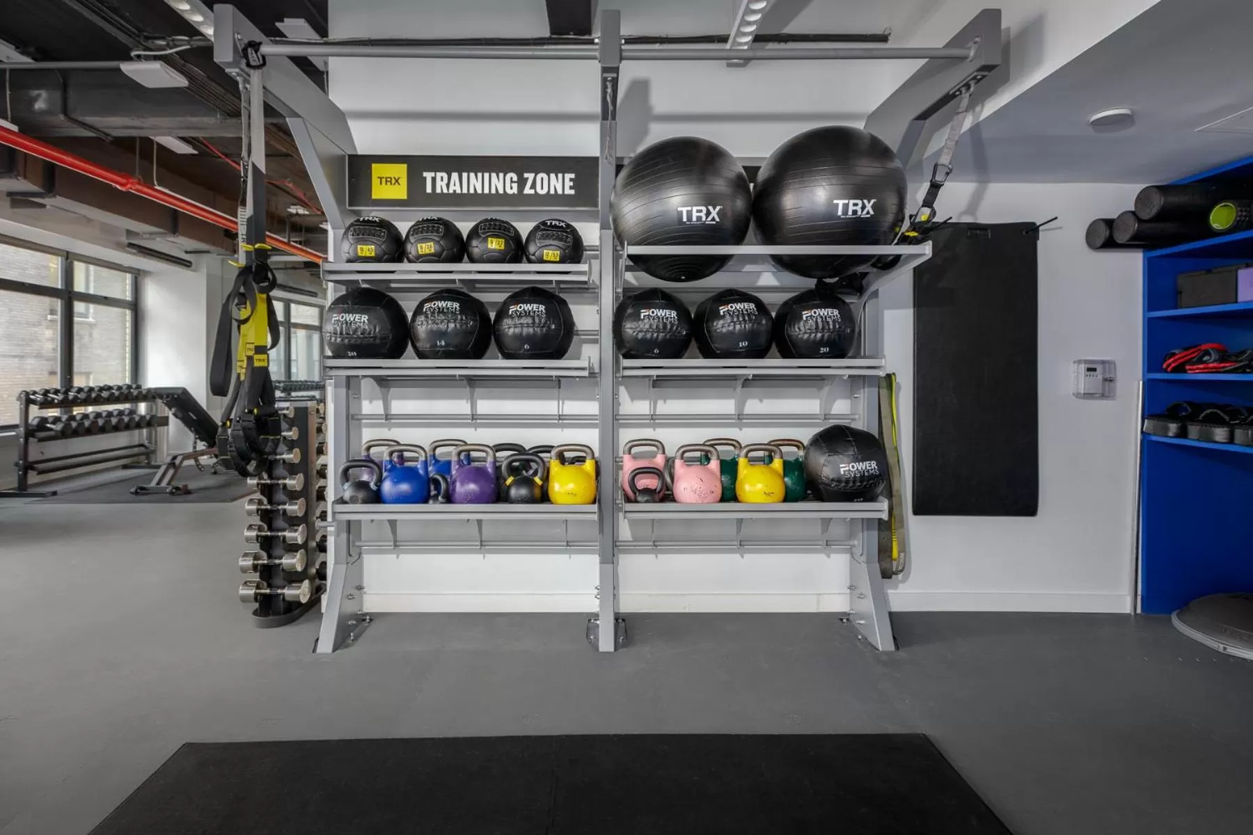 Fitness centre/facilities in Placemakr Wall Street