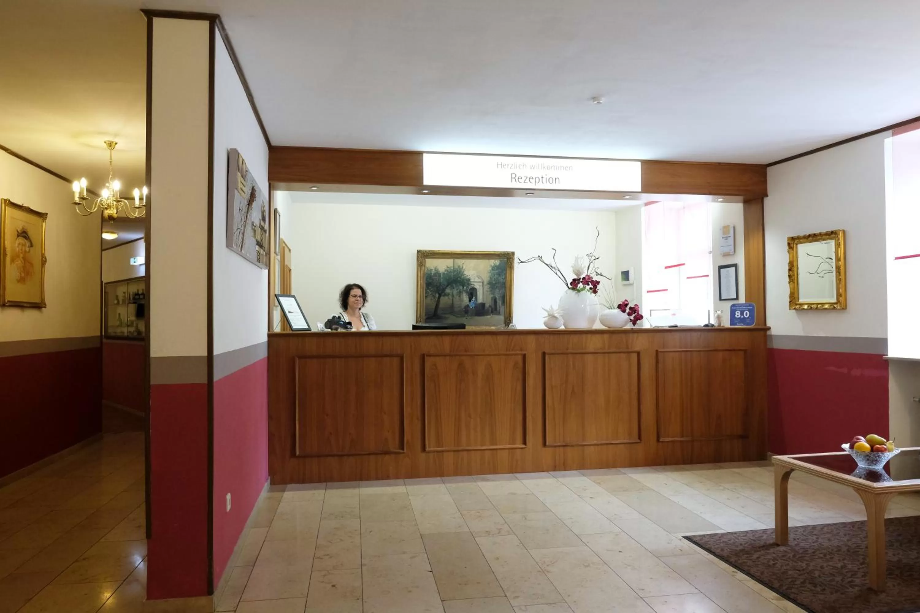 Lobby or reception in Romantica Hotel Blauer Hecht