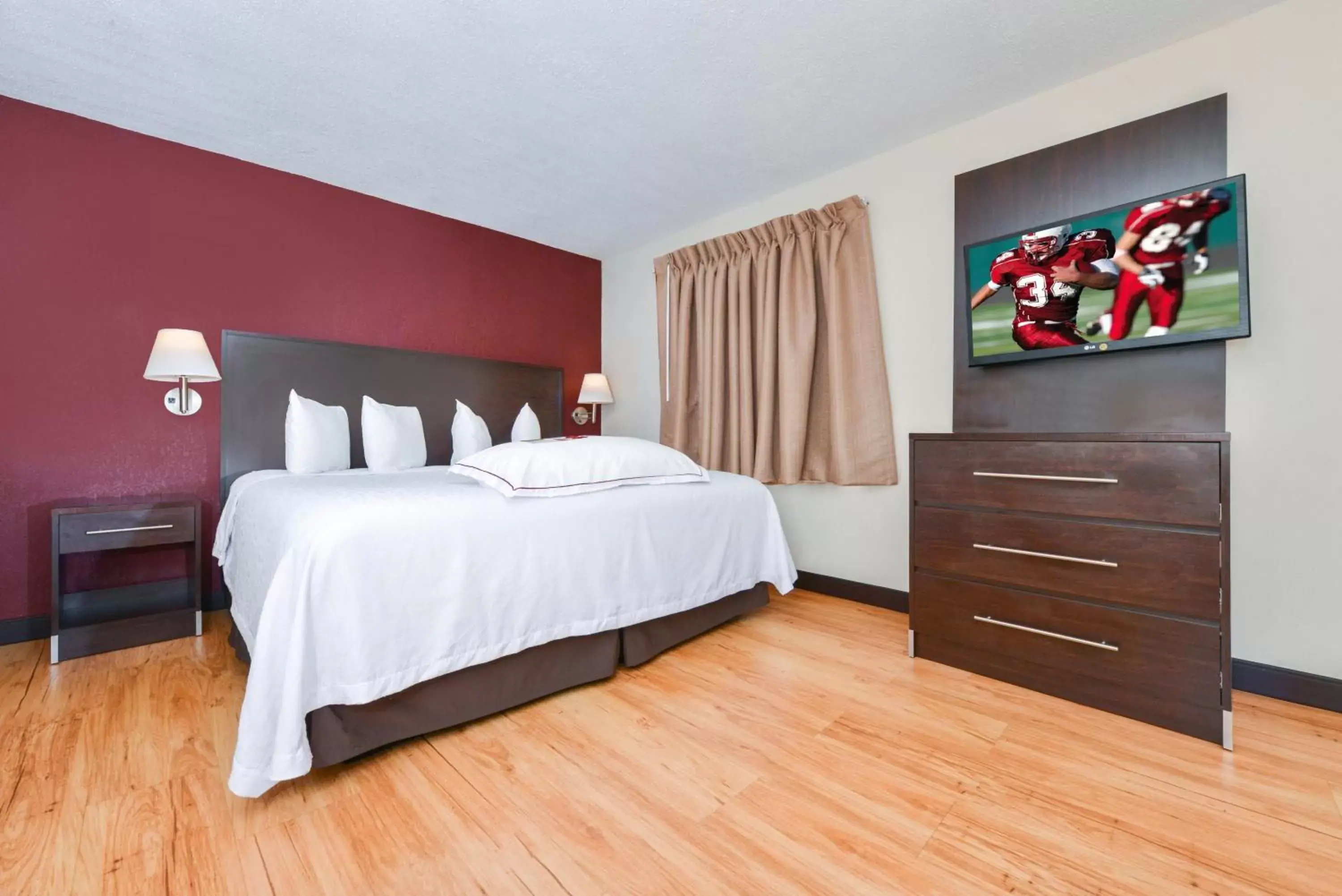 Deluxe King Room with Kitchen - Disability Access/ Smoke-Free in Red Roof Inn PLUS+ & Suites Guilford Deluxe King Room with Kitchen - Disability Access/ Smoke-Free in Red Roof Inn PLUS+ & Suites Guilford