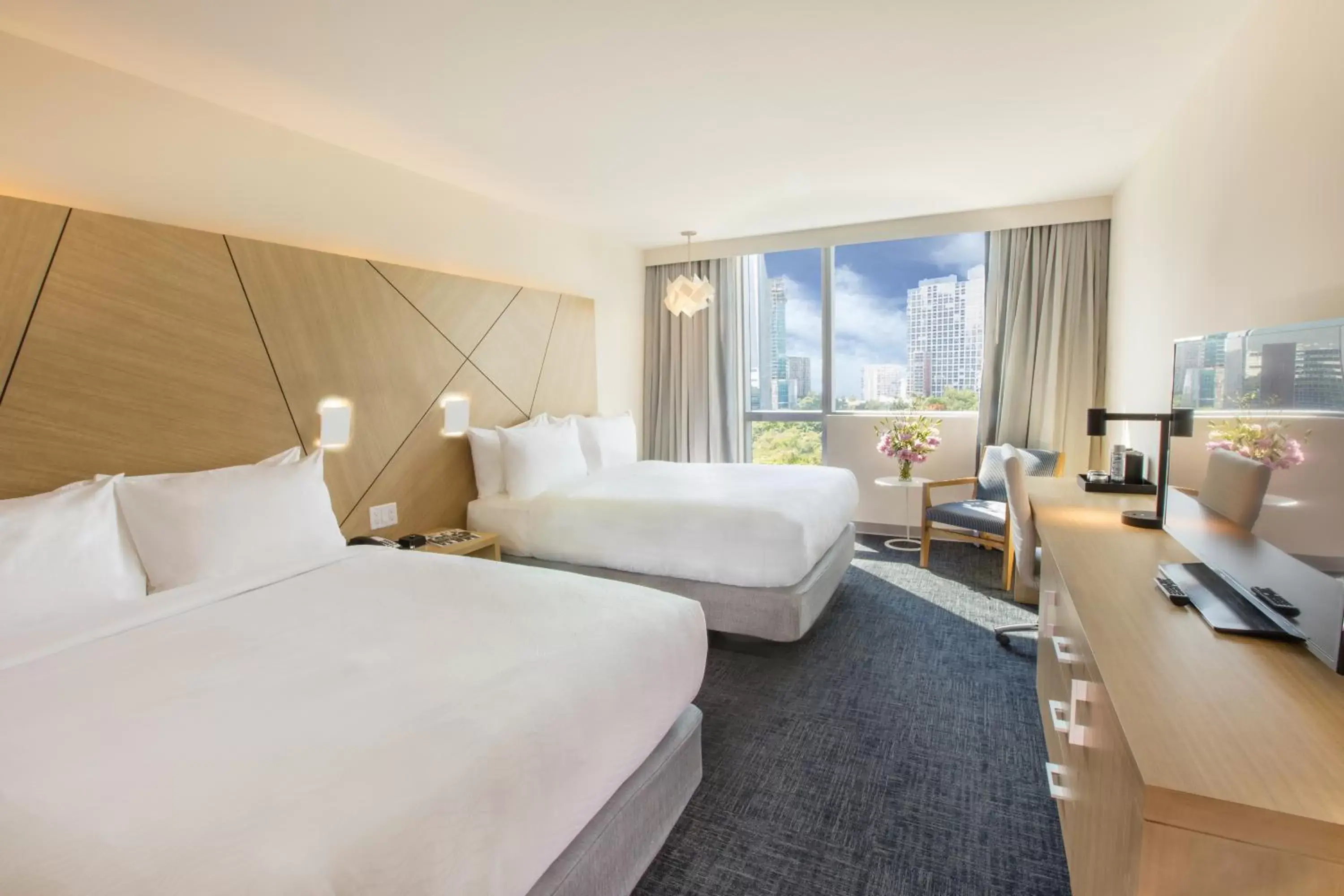 Superior Queen Room with Two Queen Beds and Roll-In Shower - City and Park View/Mobility Accessible in Novotel Miami Brickell Superior Queen Room with Two Queen Beds and Roll-In Shower - City and Park View/Mobility Accessible in Novotel Miami Brickell