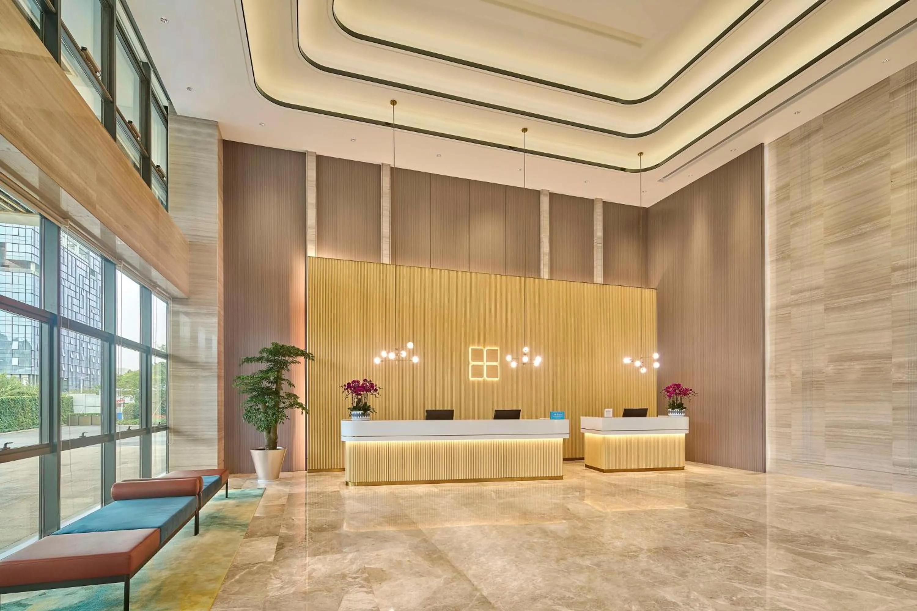 Lobby or reception in Hilton Garden Inn Zhuhai Jinan University