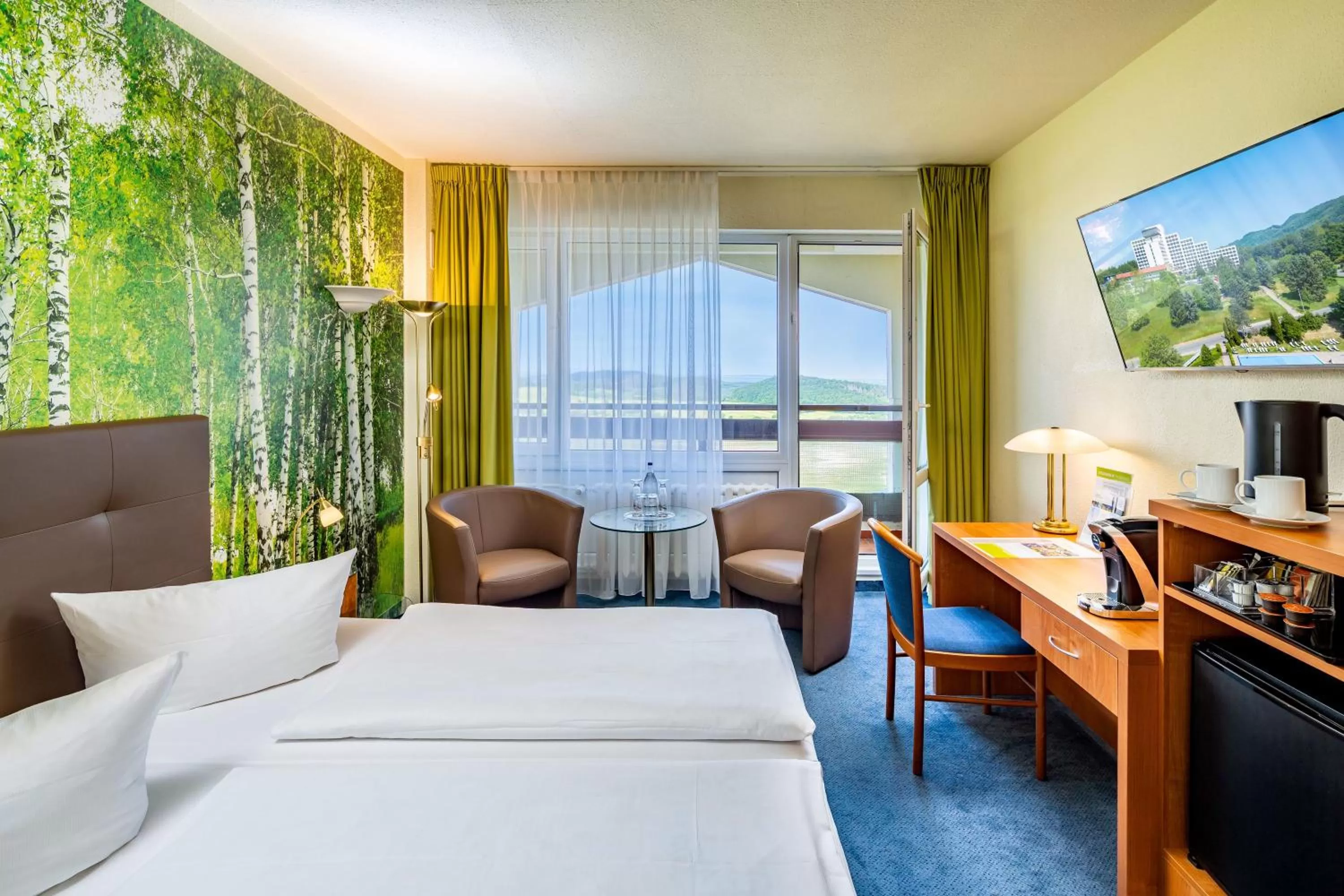 Bed in AHORN Berghotel Friedrichroda