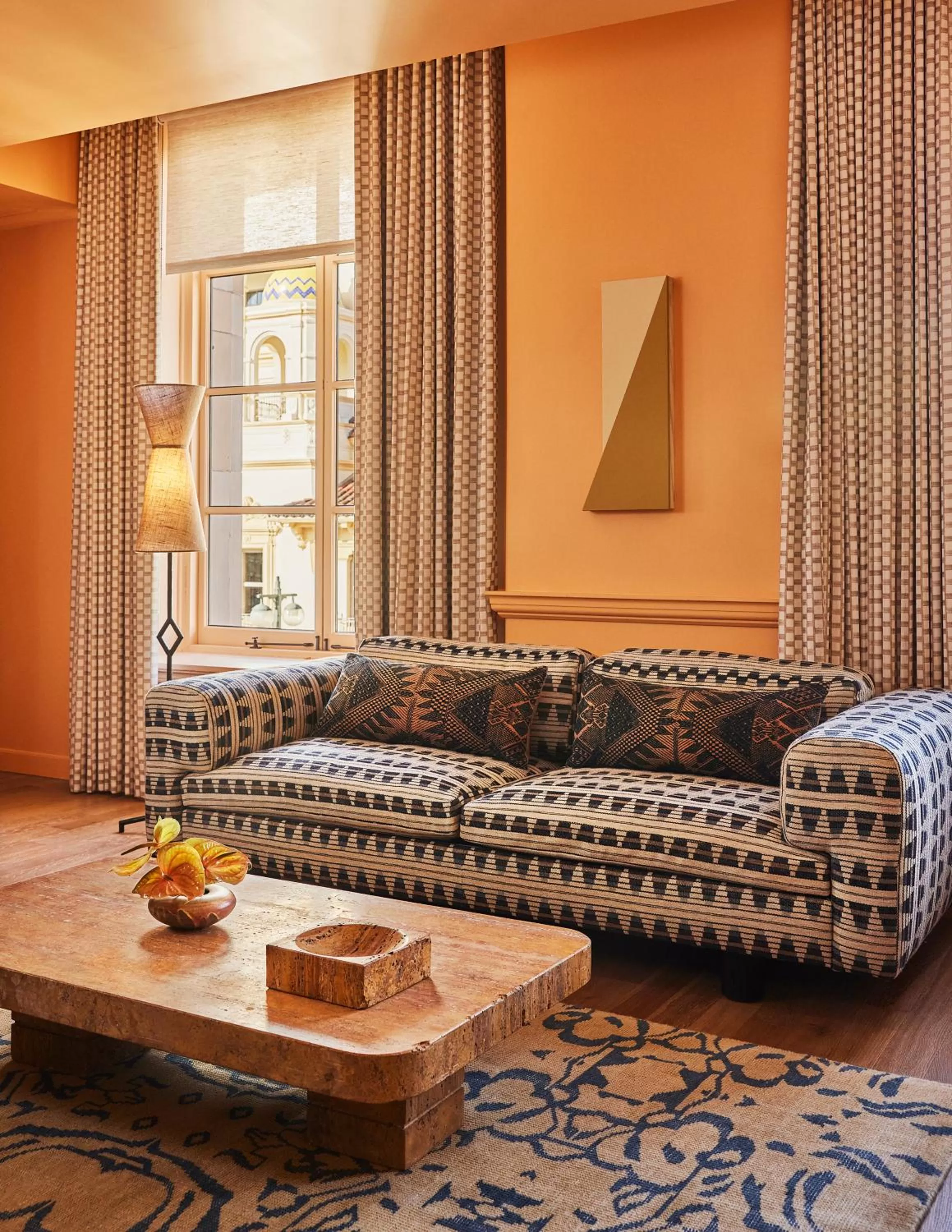 Living room in Downtown Los Angeles Proper Hotel, a Member of Design Hotels