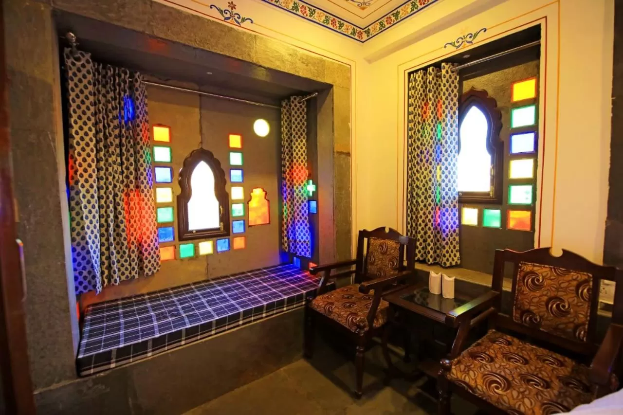 Living room in Hotel Panorama Haveli