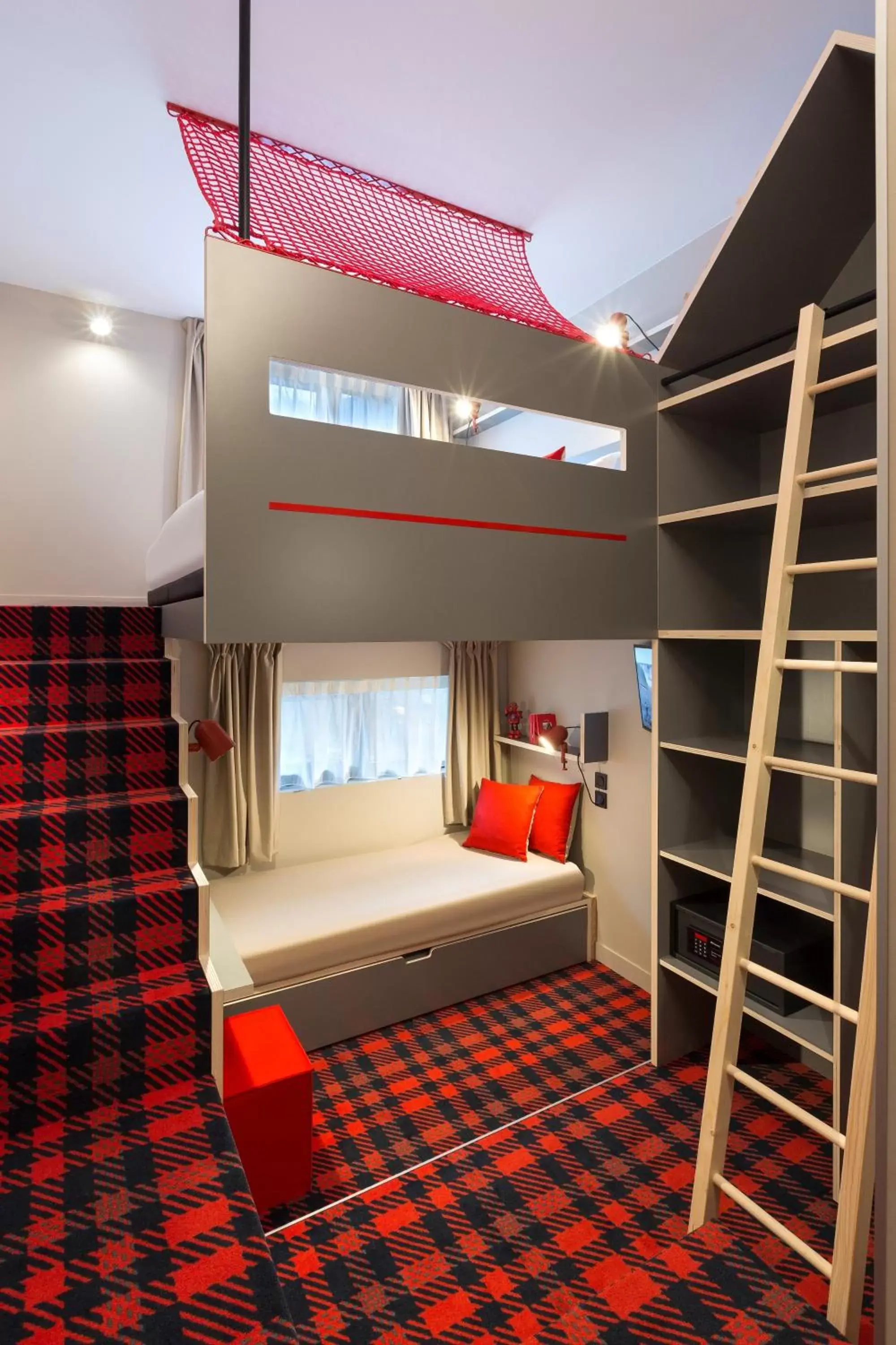 Triple Room with Mezzanine (2 Adults + 1 Child) in RockyPop Chamonix - Les Houches Triple Room with Mezzanine (2 Adults + 1 Child) in RockyPop Chamonix - Les Houches