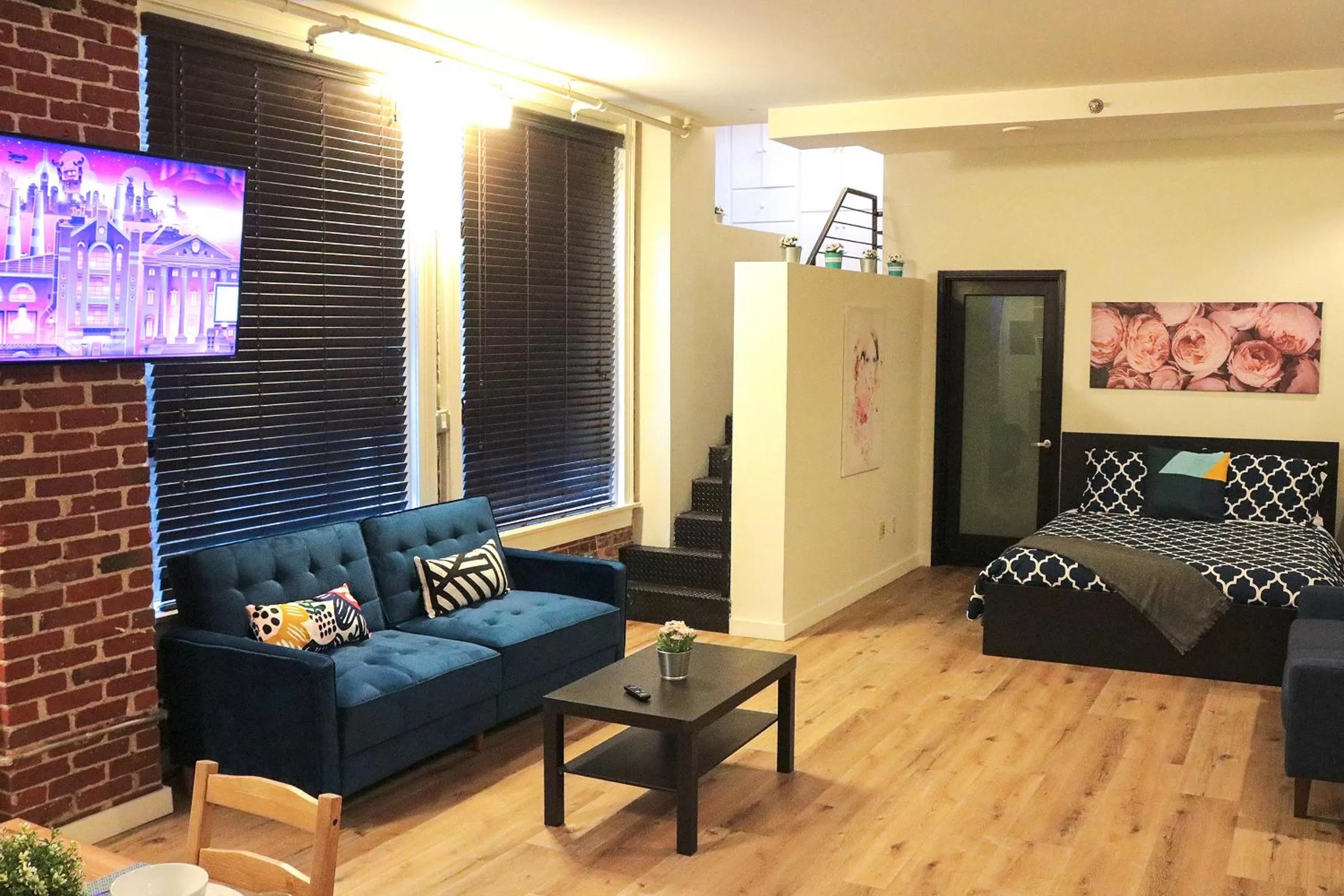 Communal lounge/ TV room in The Haas Suites