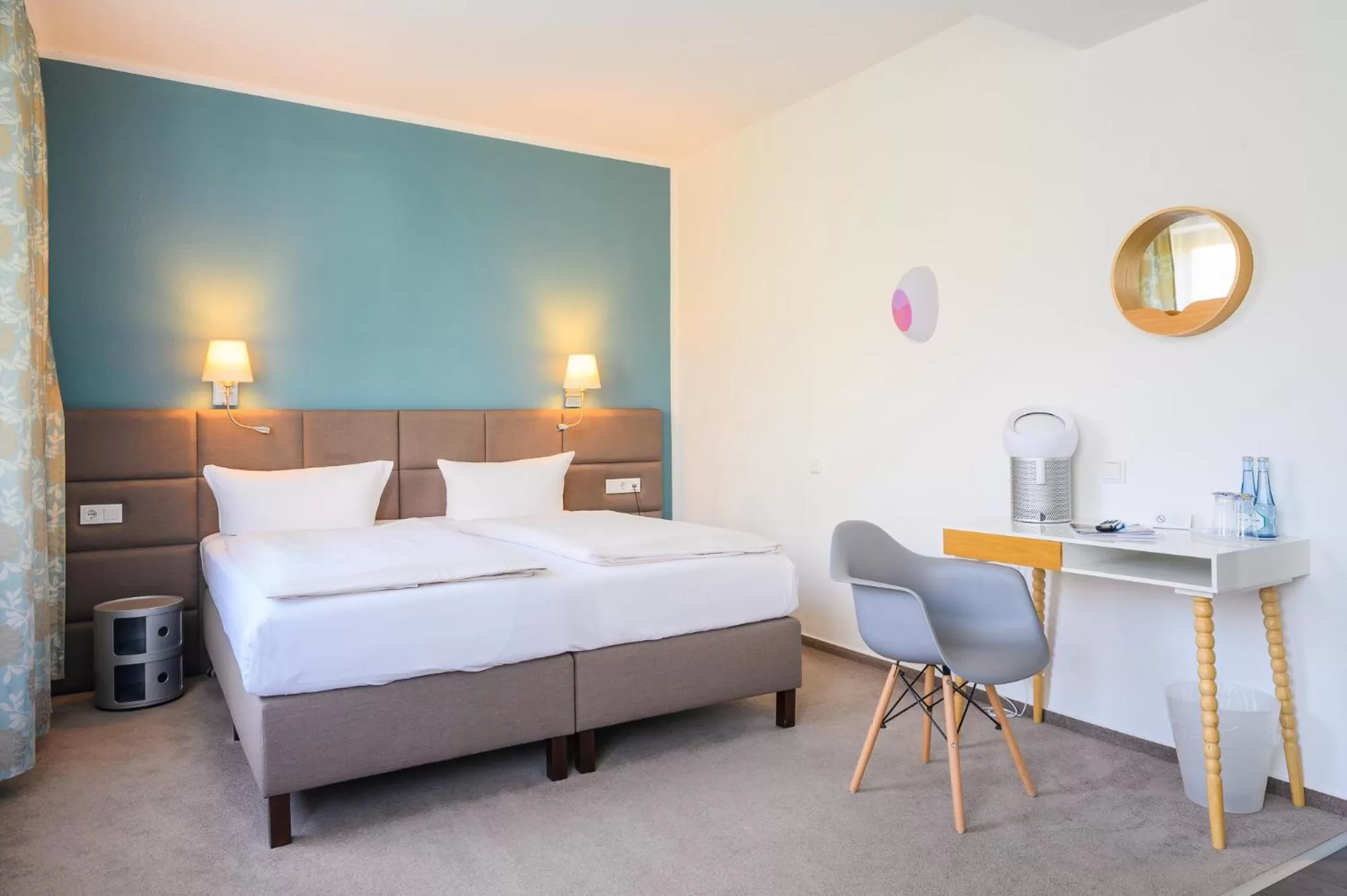 Bed in Hotel Kaspar Garni