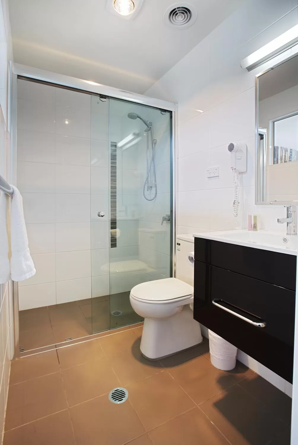 Shower in Charlestown Executive Apartments