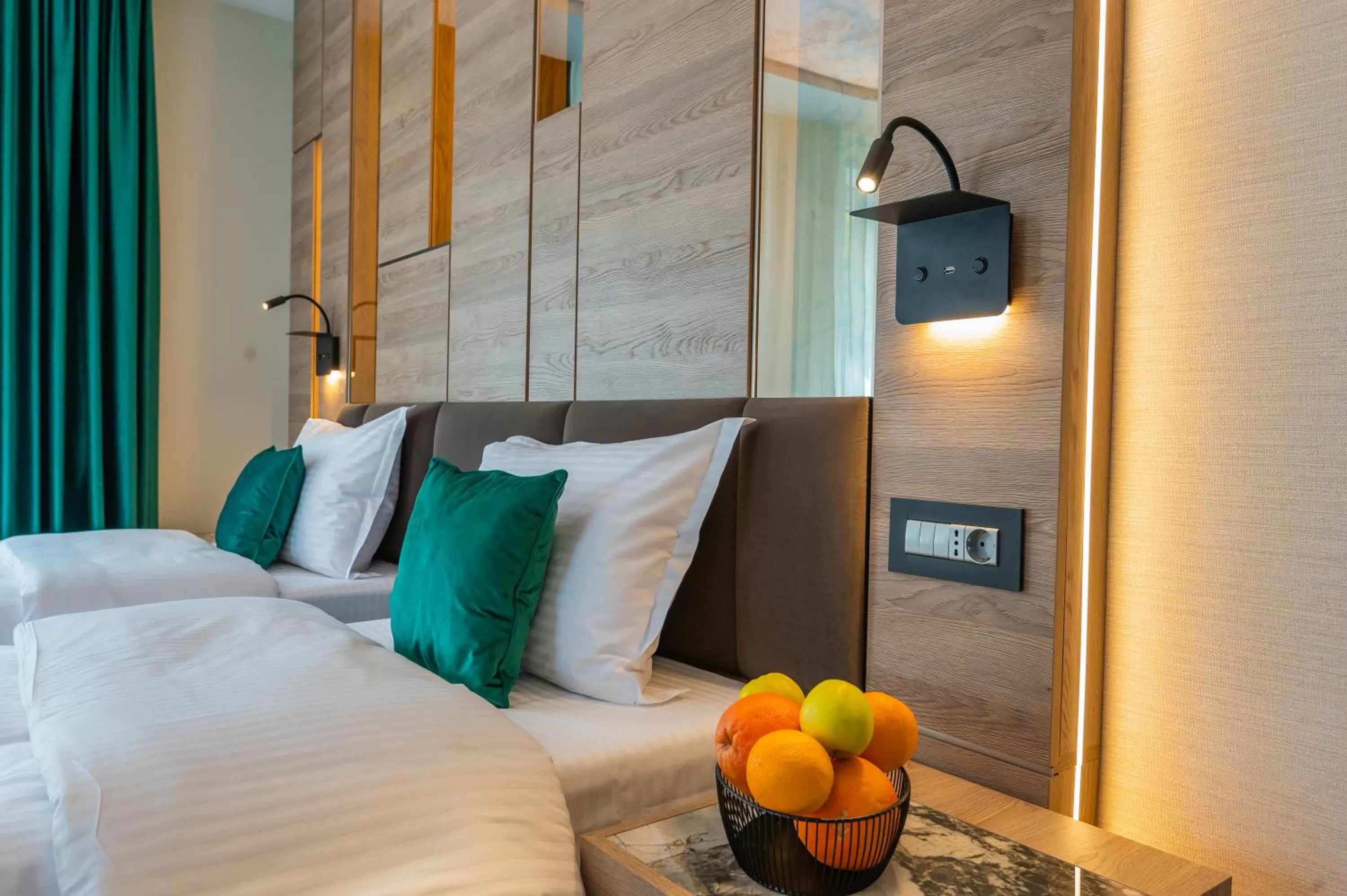 Bed in Hotel Codrişor