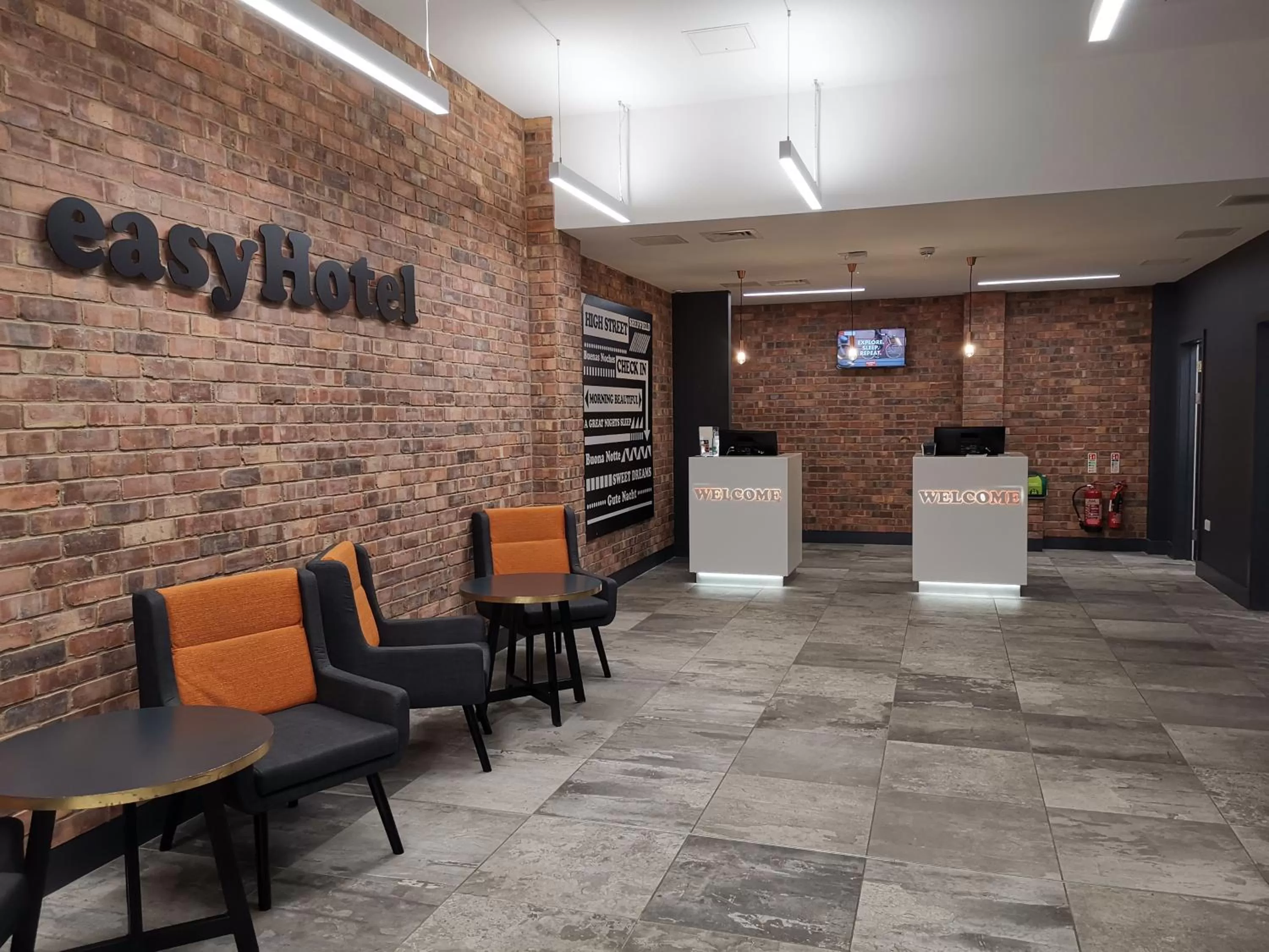 Lobby or reception in easyHotel Sheffield