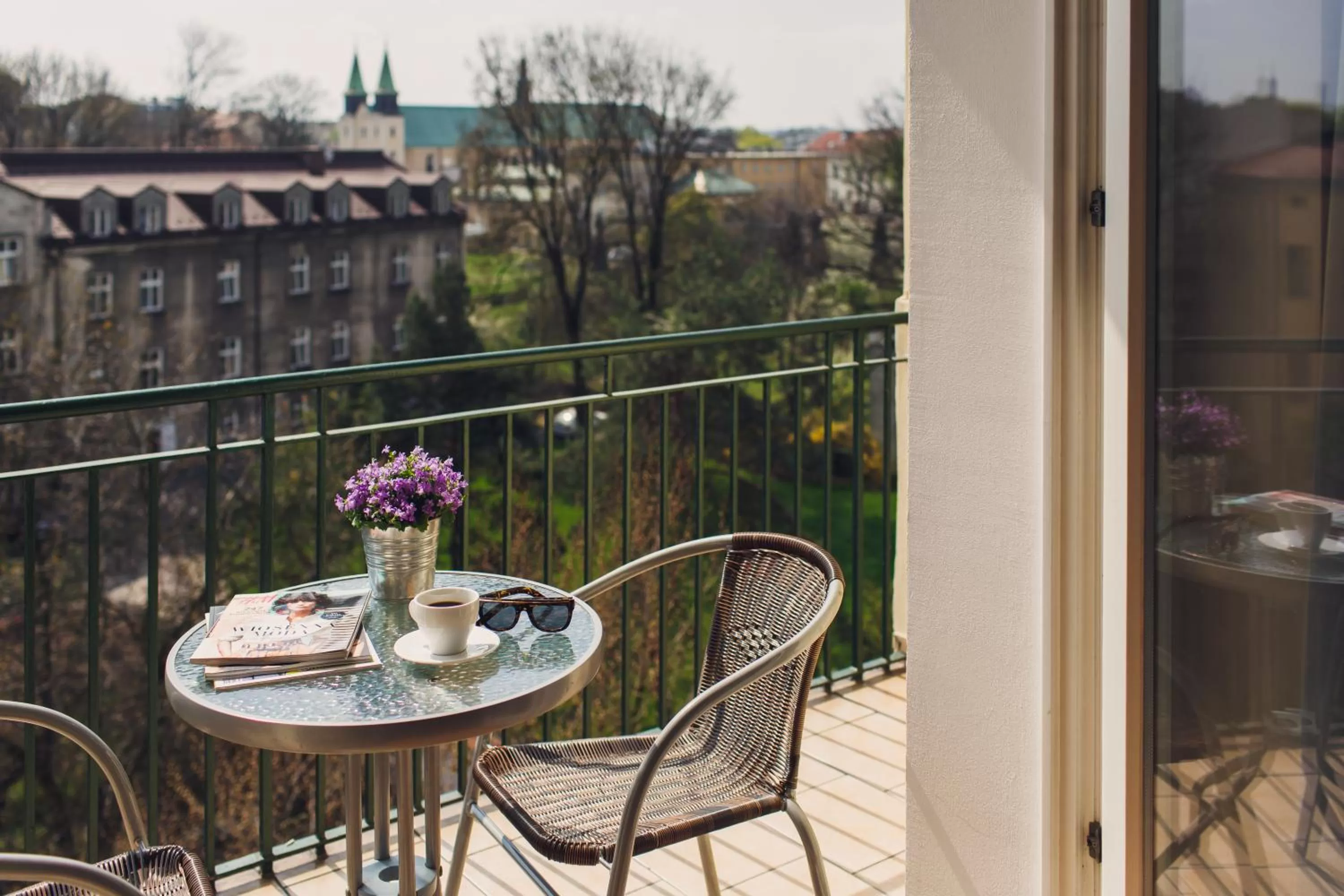 Balcony/Terrace in 4Seasons﻿ Apartments Cracow