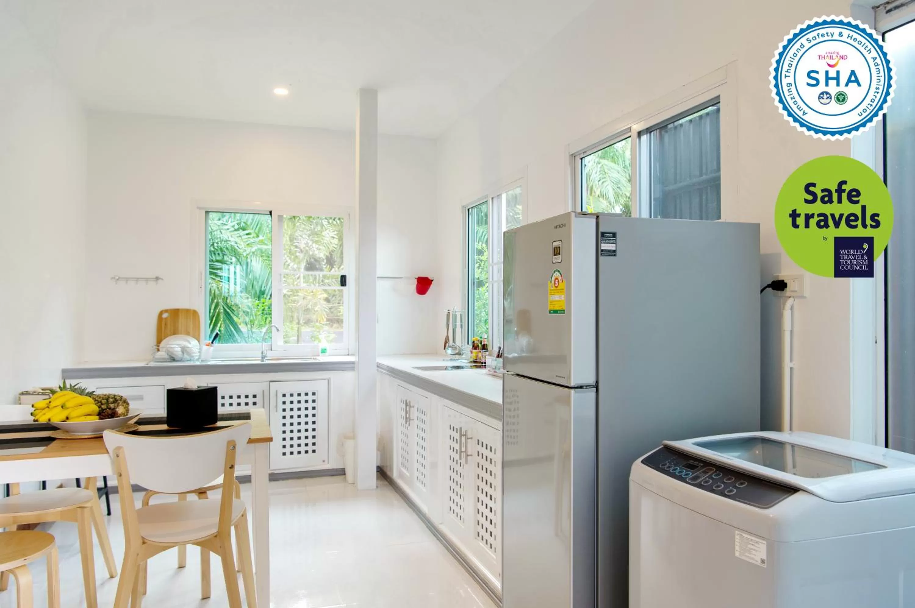 Kitchen or kitchenette in Ao Luek Panoramic Pool-SHA Plus