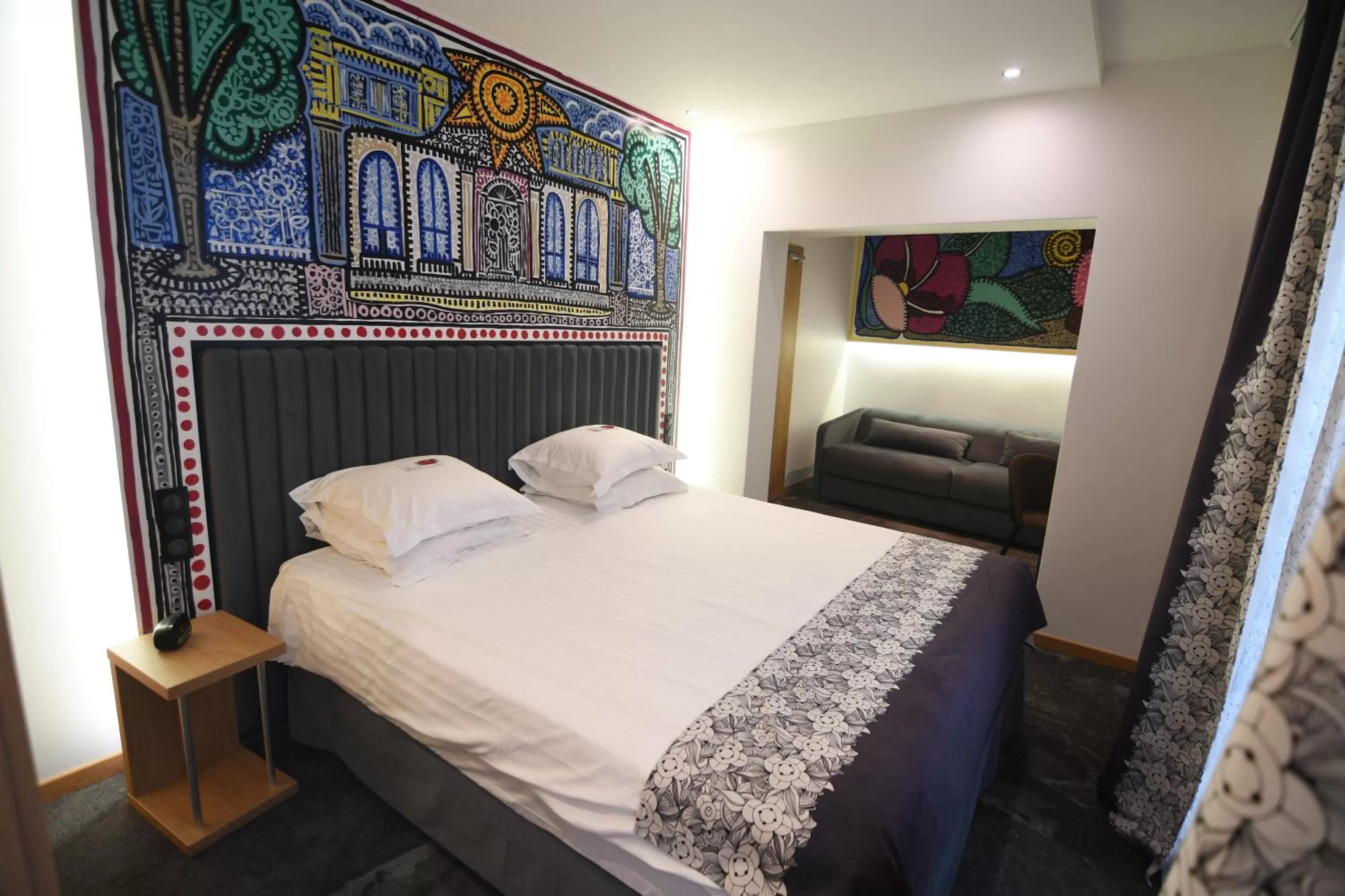 Decorative detail, Bed in Hotel Aida Opera