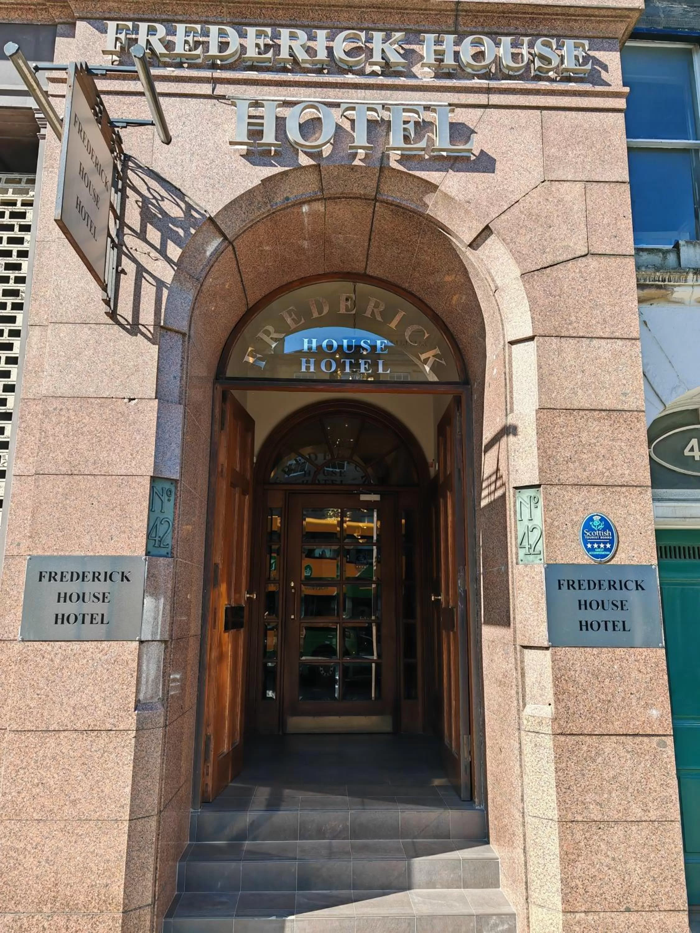 Facade/entrance in Frederick House Hotel