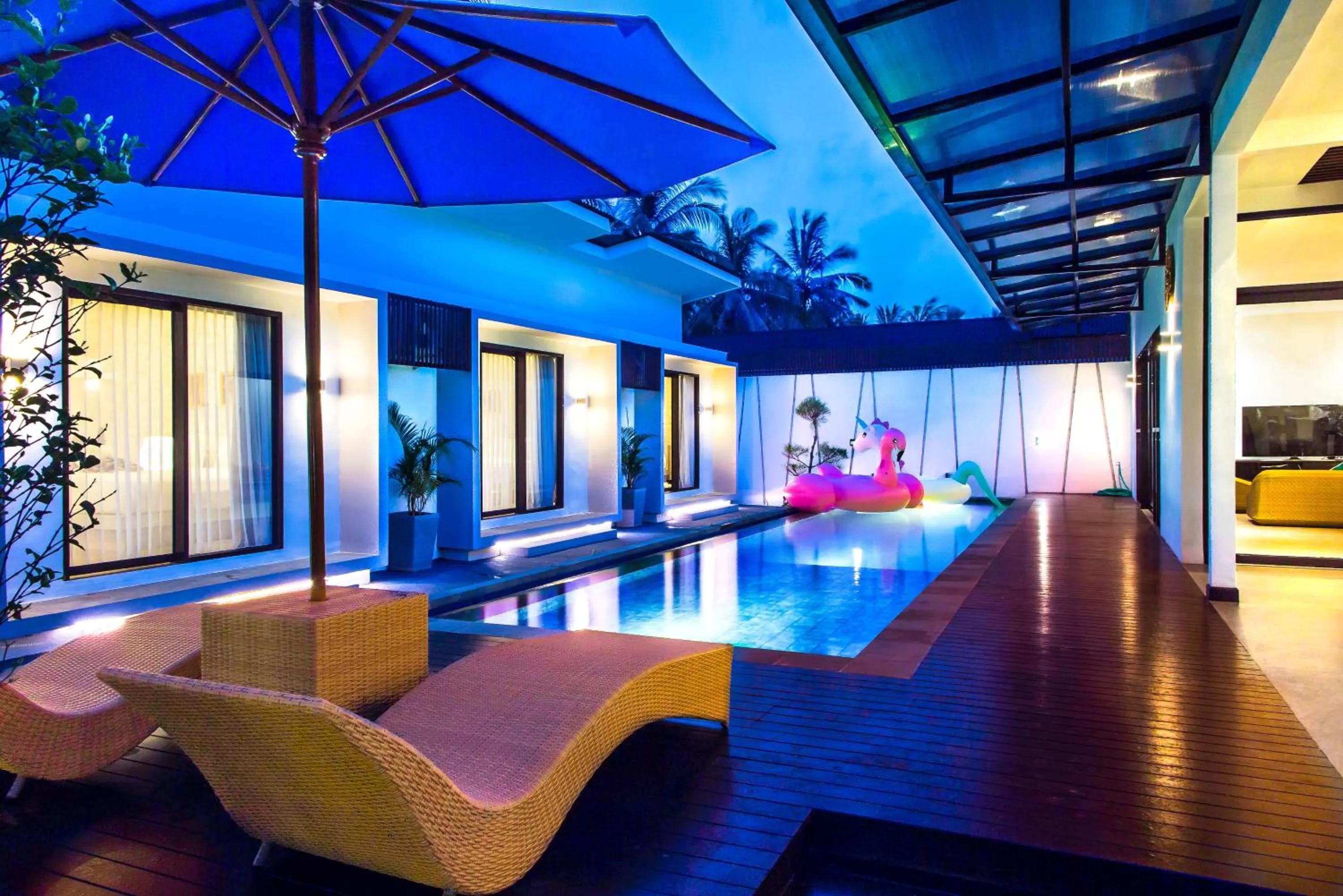 Pool view in Gili Khayangan Villas