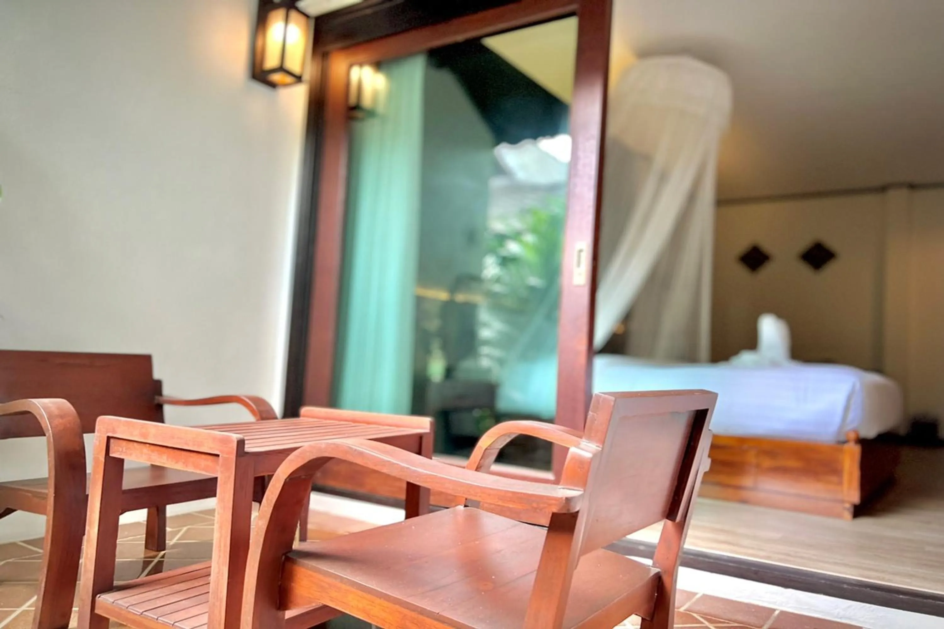 Seating area in Na Mantra Resort