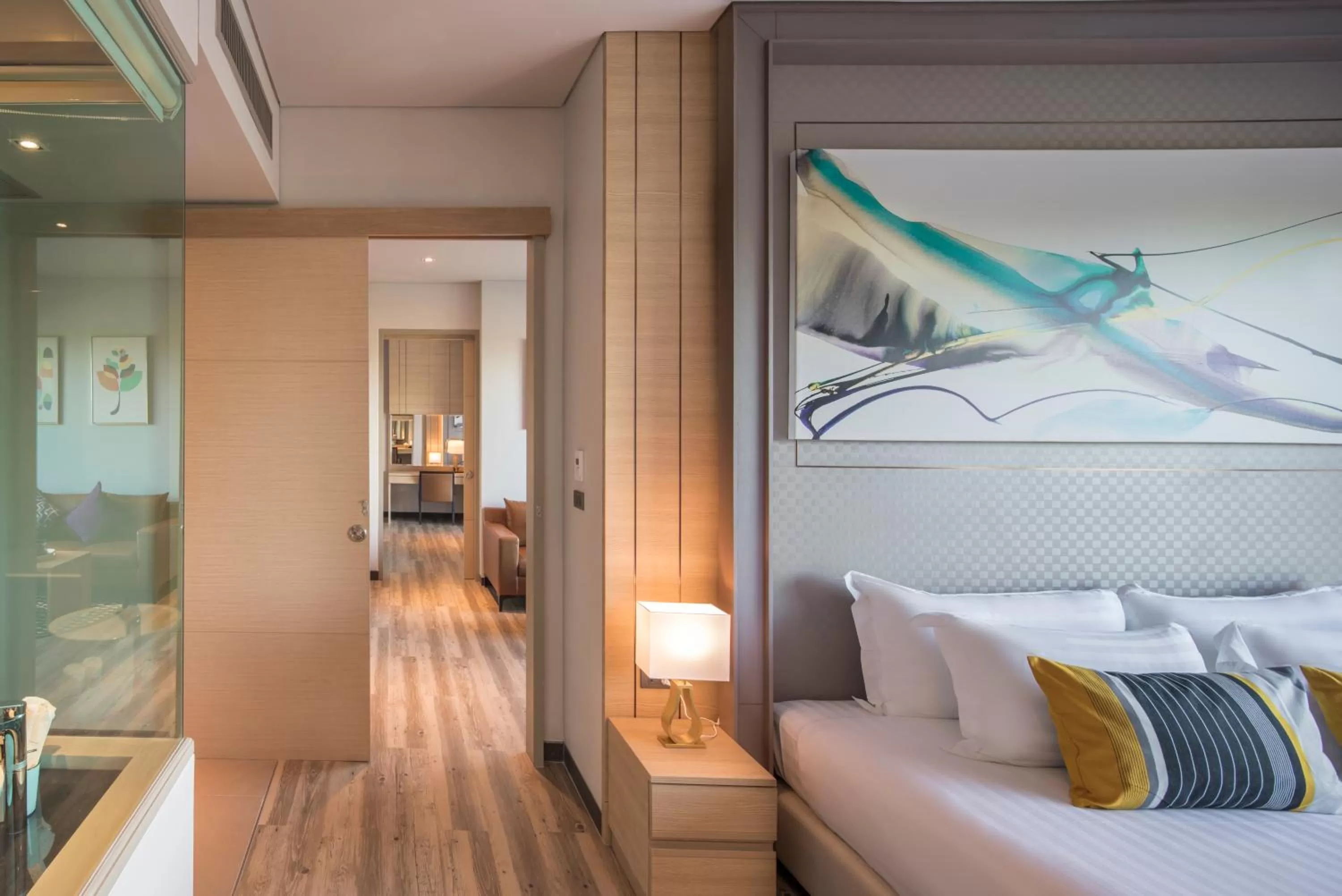 Dining area, Bed in AisanA Hotel Korat