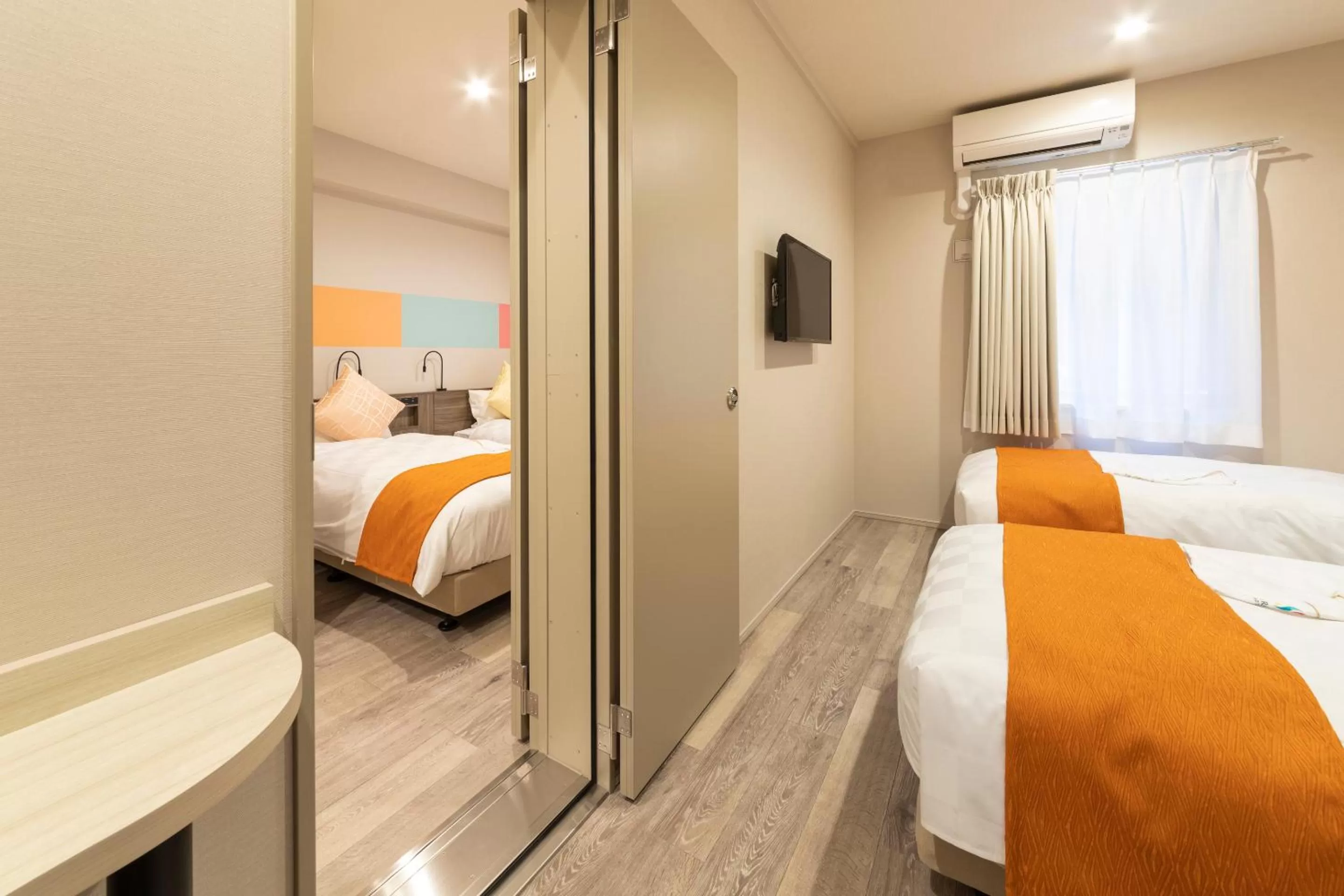 Photo of the whole room, Bed in SARASA HOTEL Dotonbori