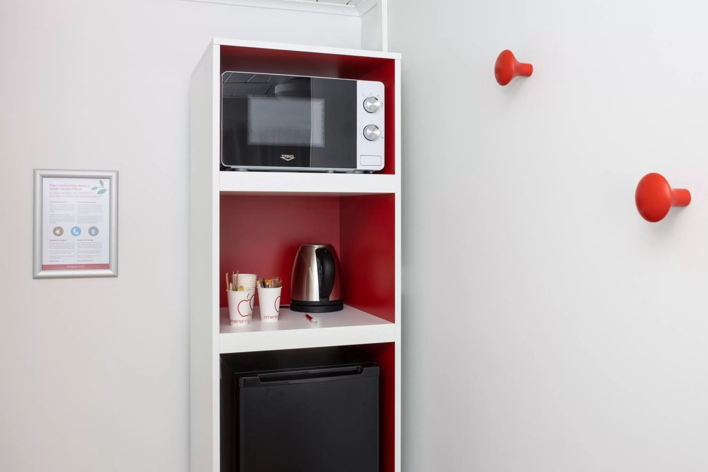 Kitchen or kitchenette in Omena Hotel Turku Kauppiaskatu