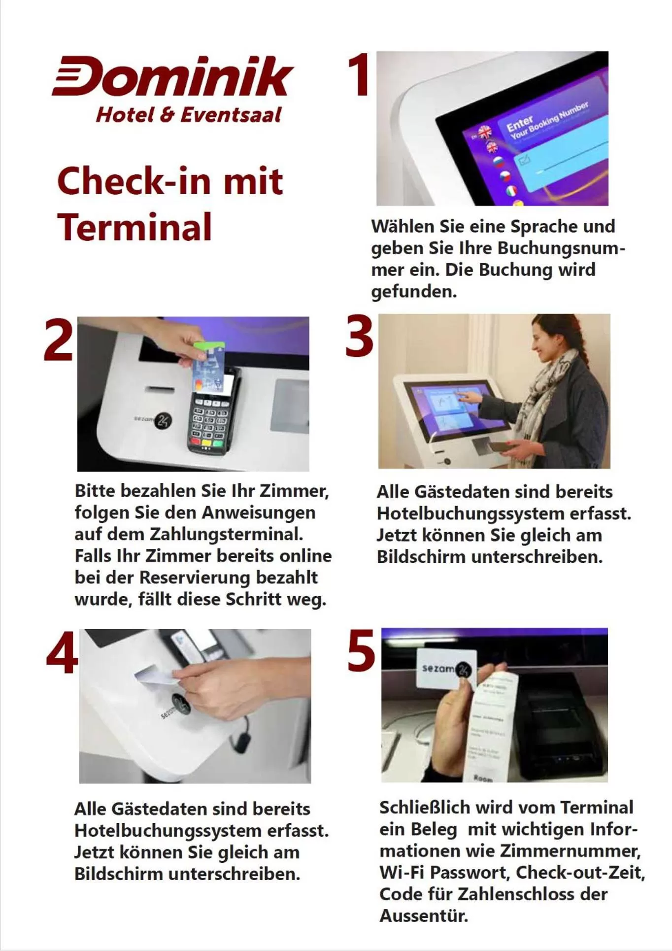 Lobby or reception in Dominik Hotel & Eventsaal