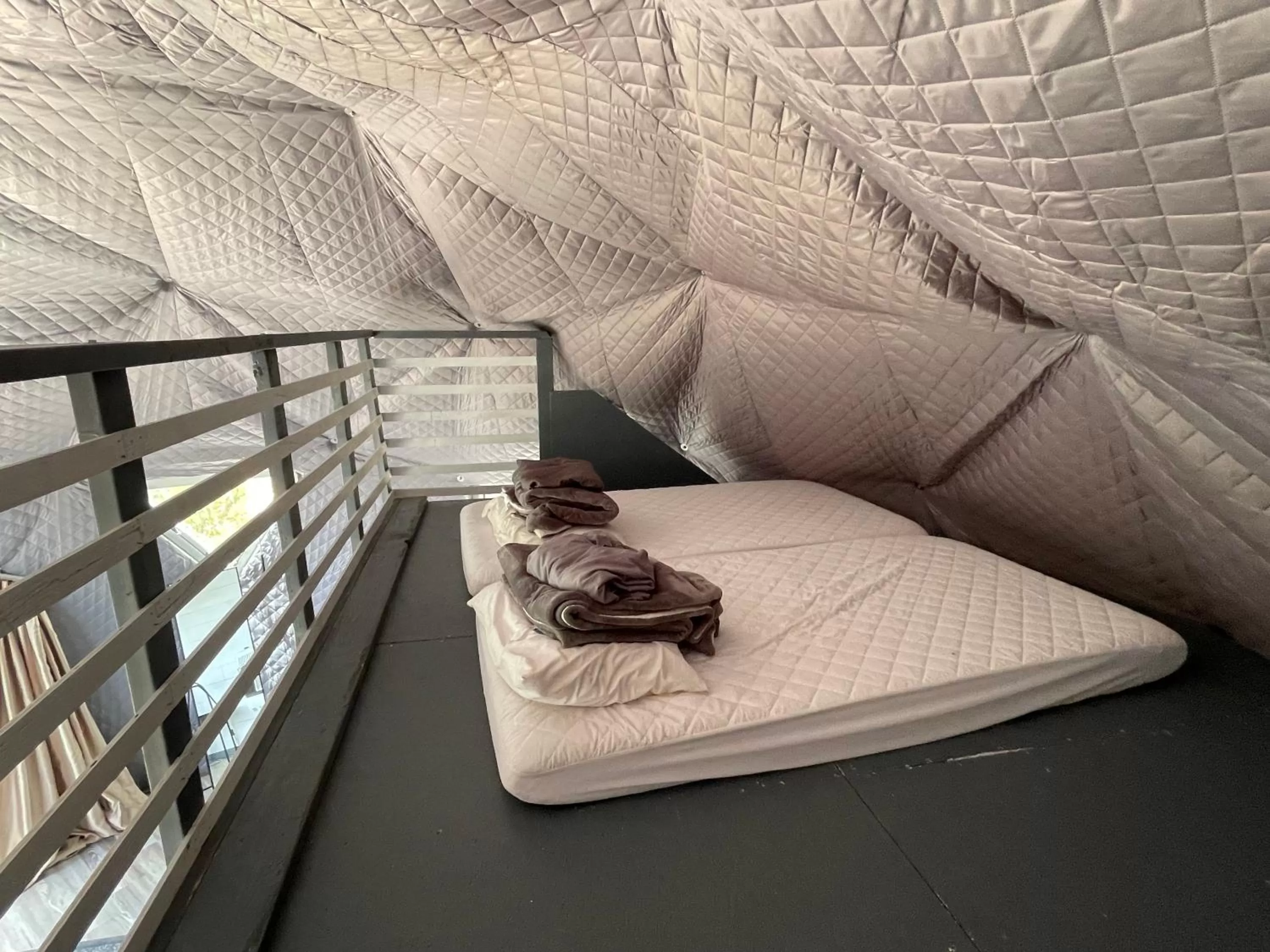 Bed in Canyon Rim Domes - A Luxury Glamping Experience!!