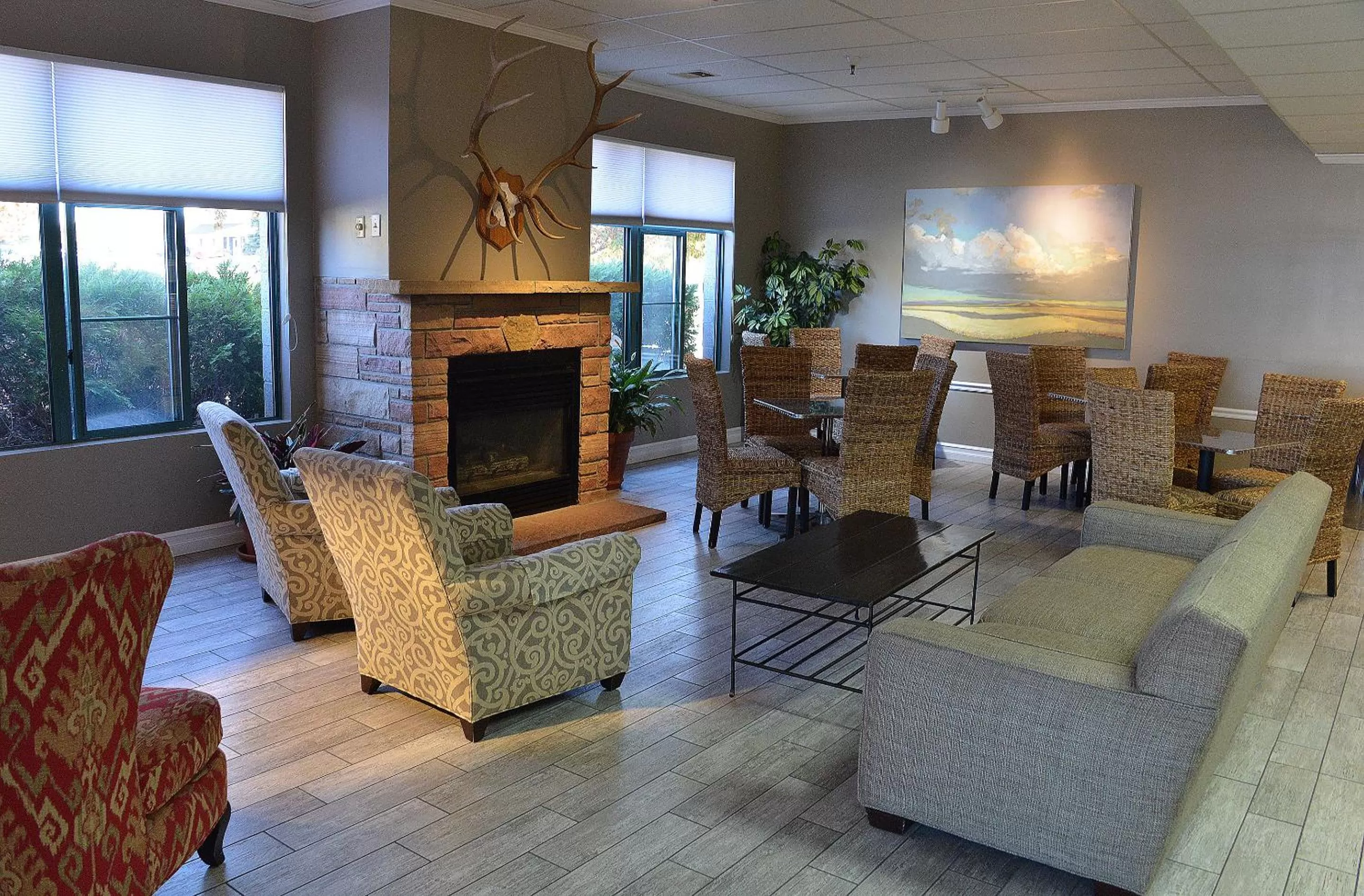 Lobby or reception in The Great Falls Inn By Riversage