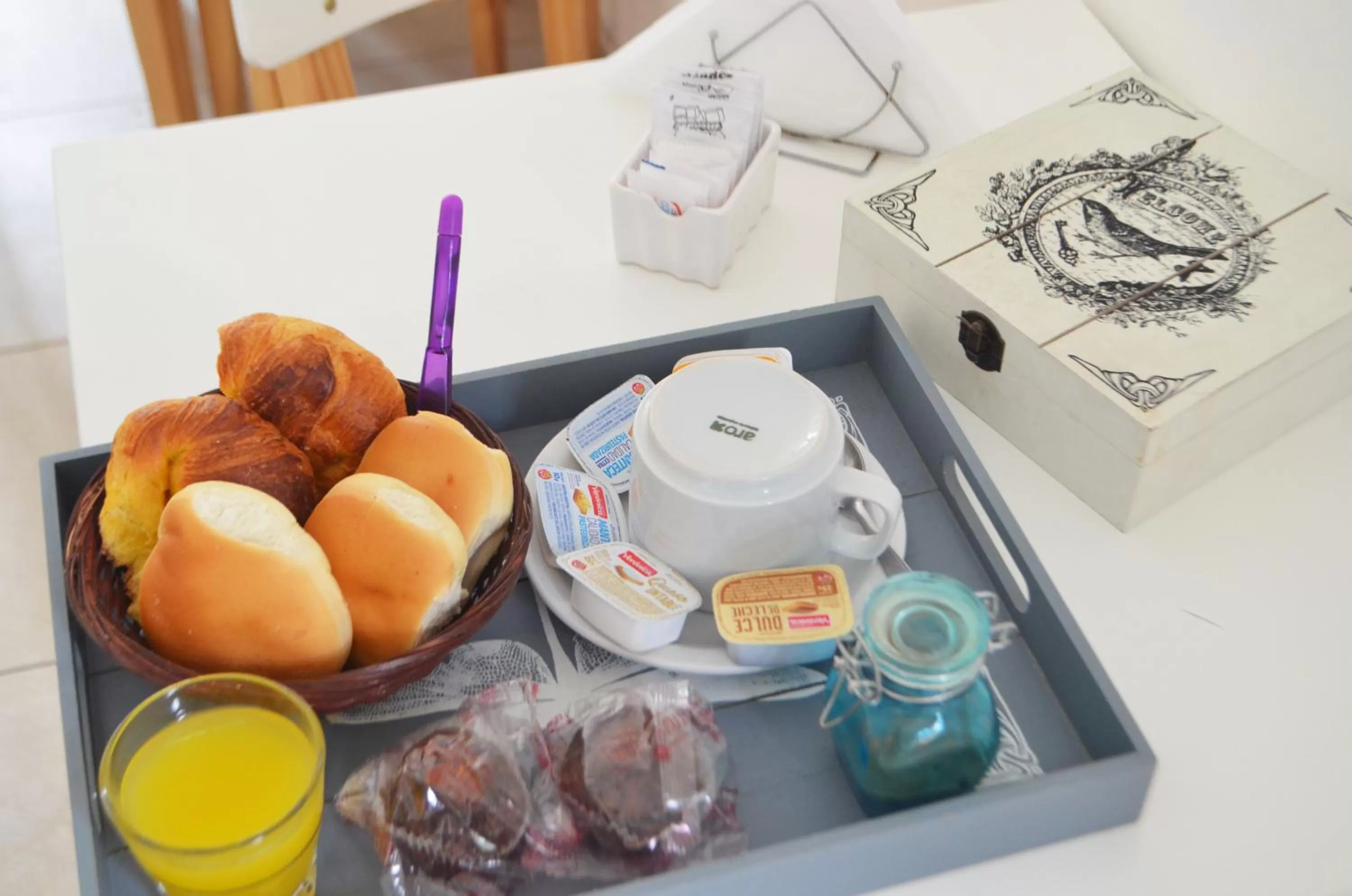 American breakfast in Puerto Delta