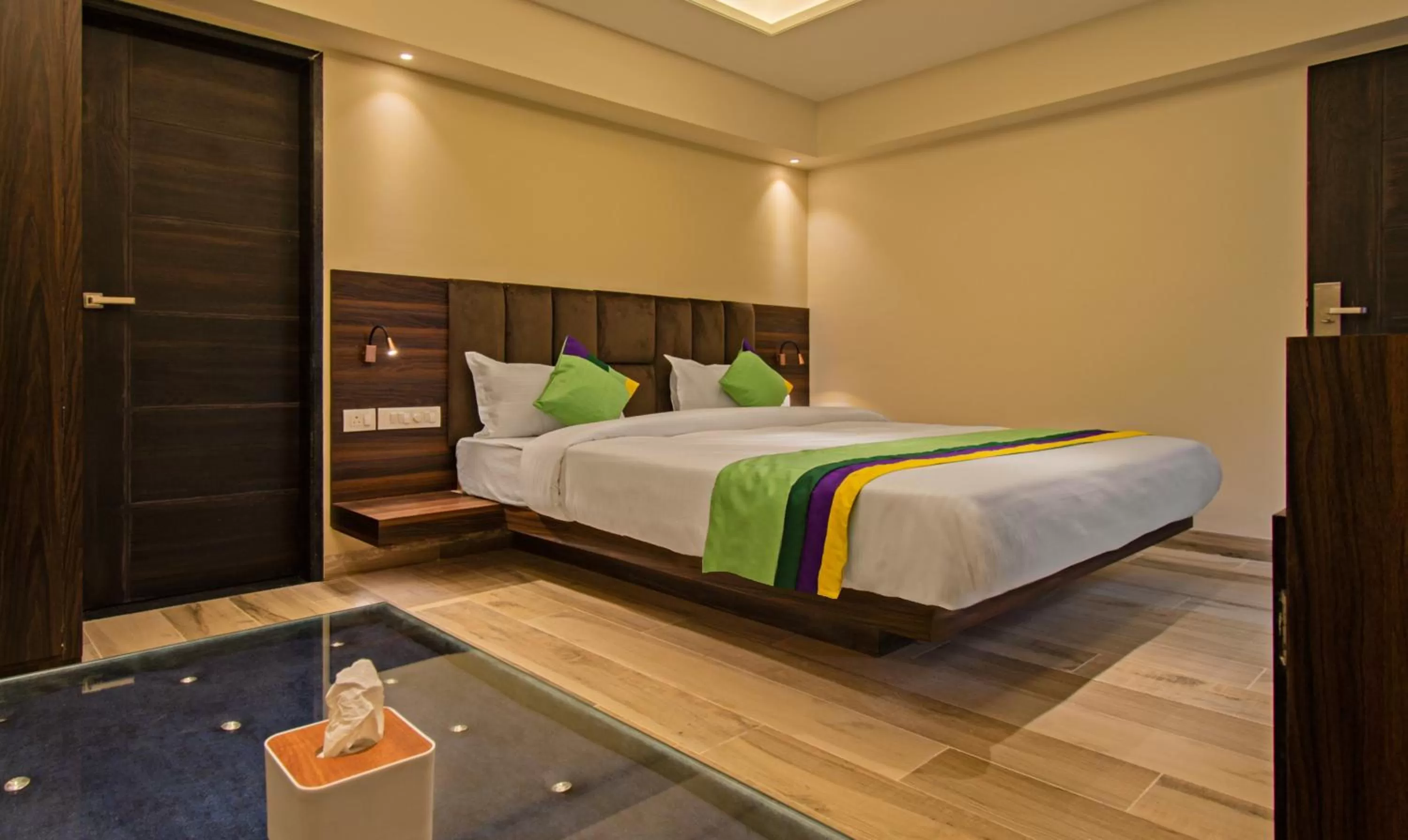 Bedroom, Bed in Treebo Pink City Grand