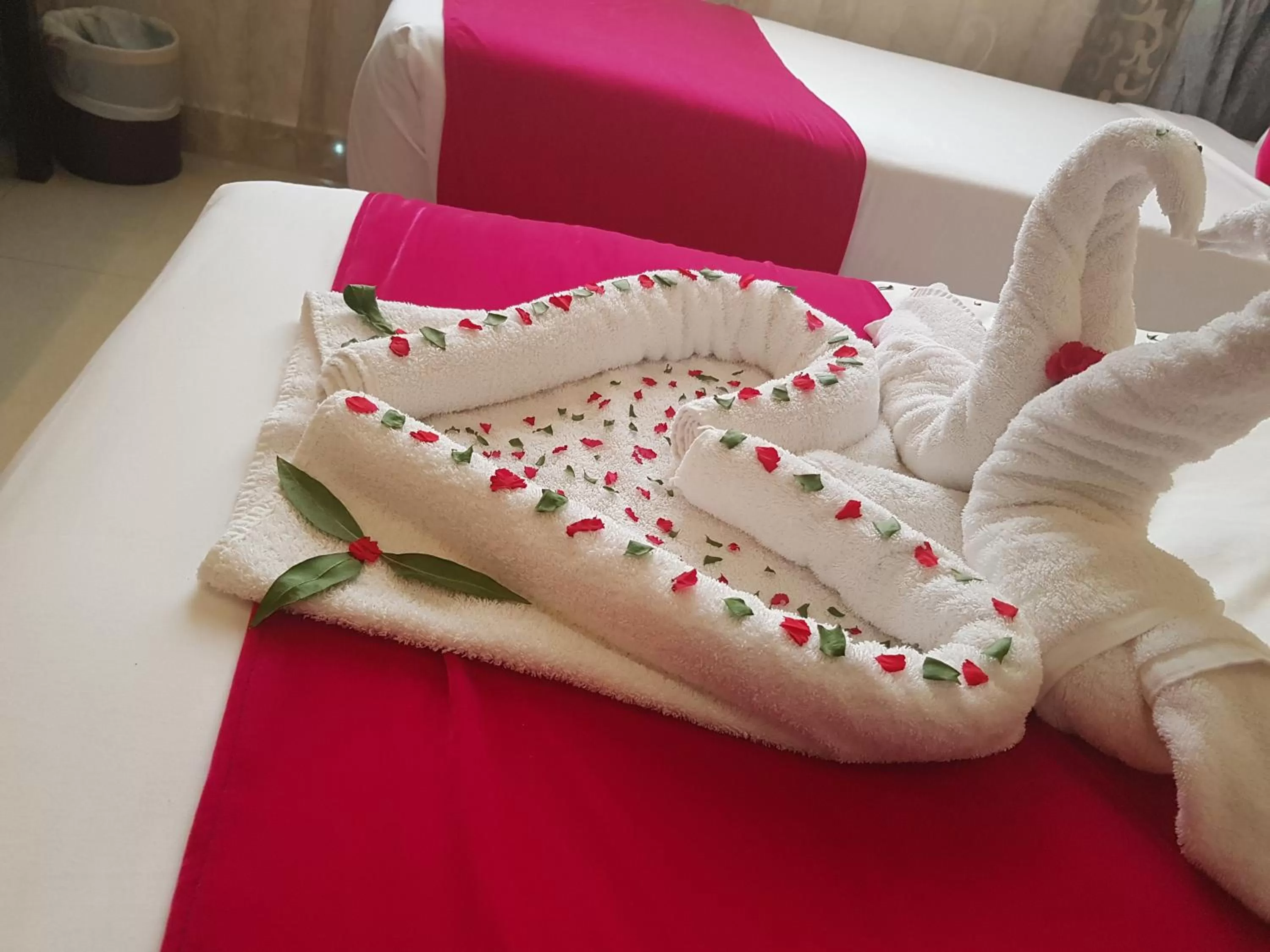 Bed in Kuwait Continental Hotel