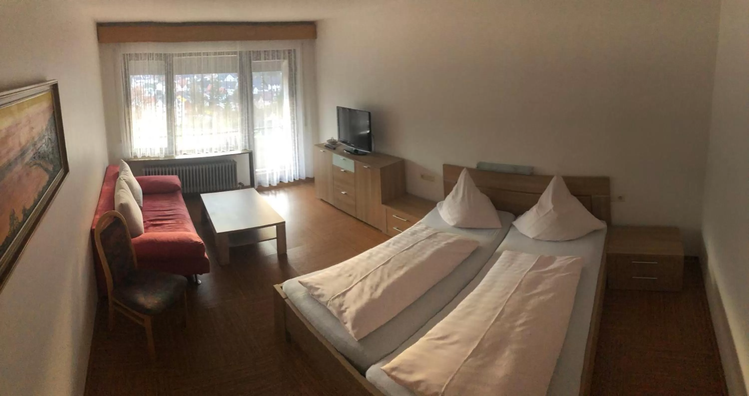 Bed in Hotel Cafe Waldeck