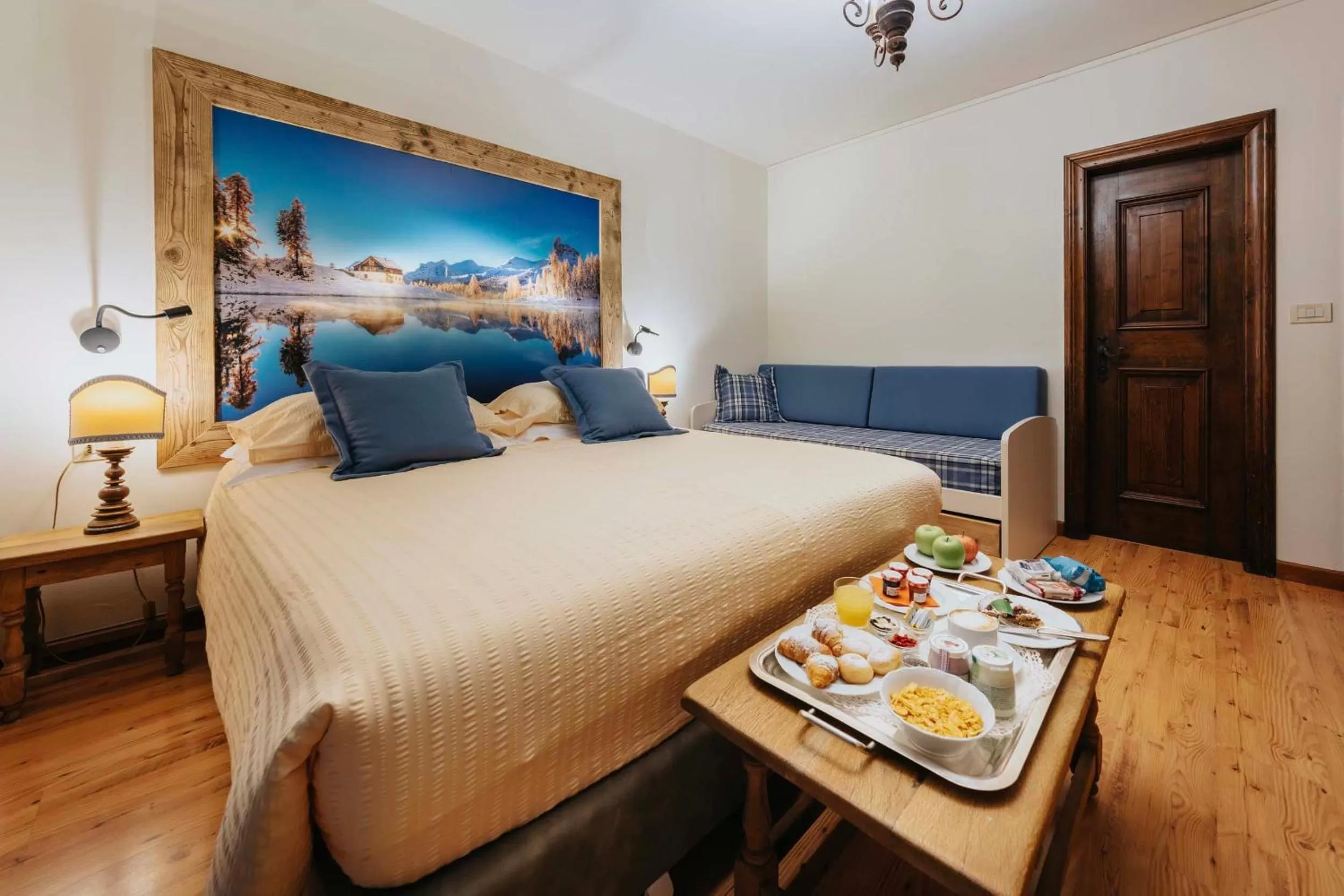 Bed in Hotel Panda Cortina- ricarica auto elettriche