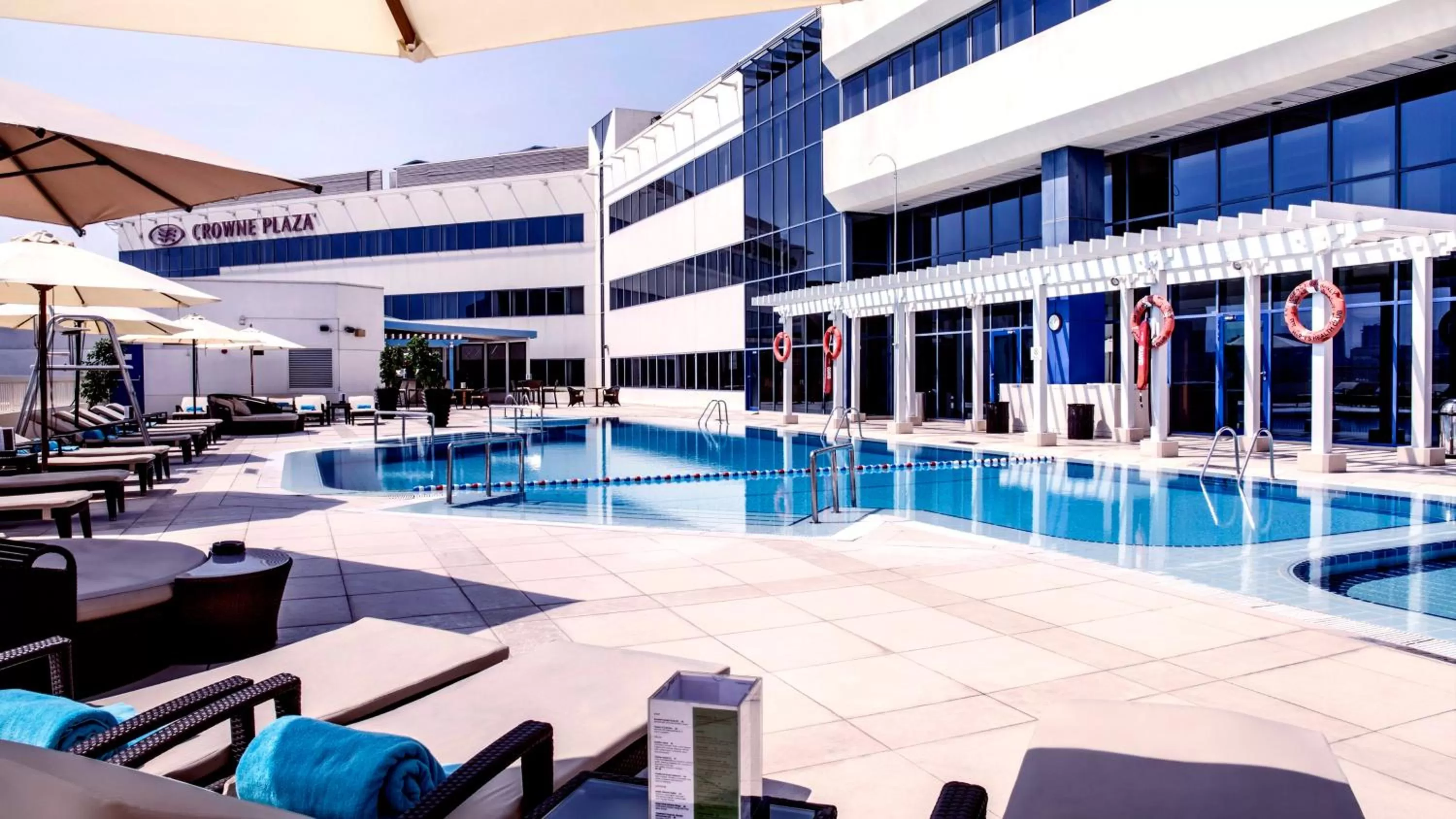 Swimming pool in Crowne Plaza Dubai Deira by IHG