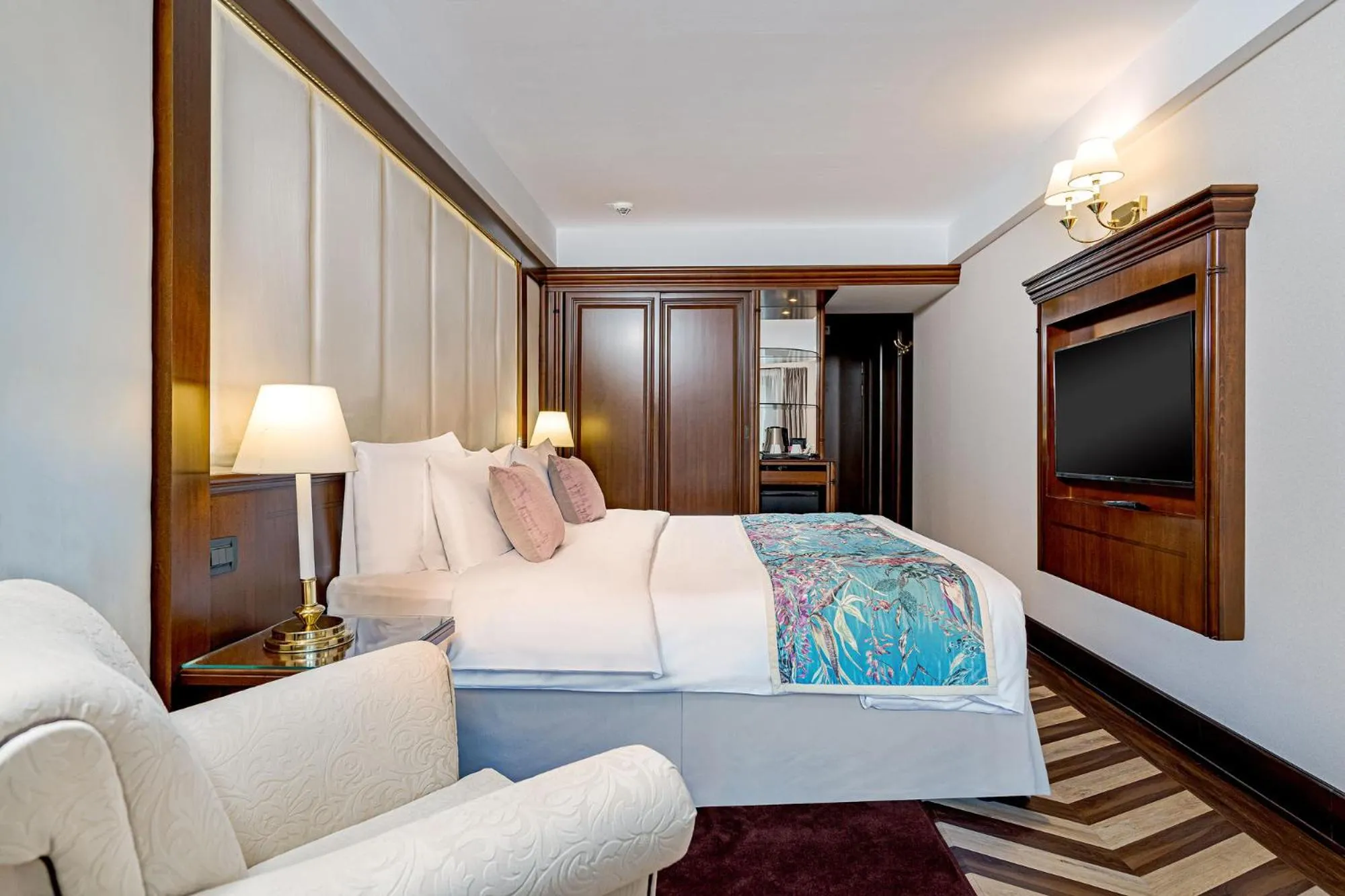 Bed in Hotel International