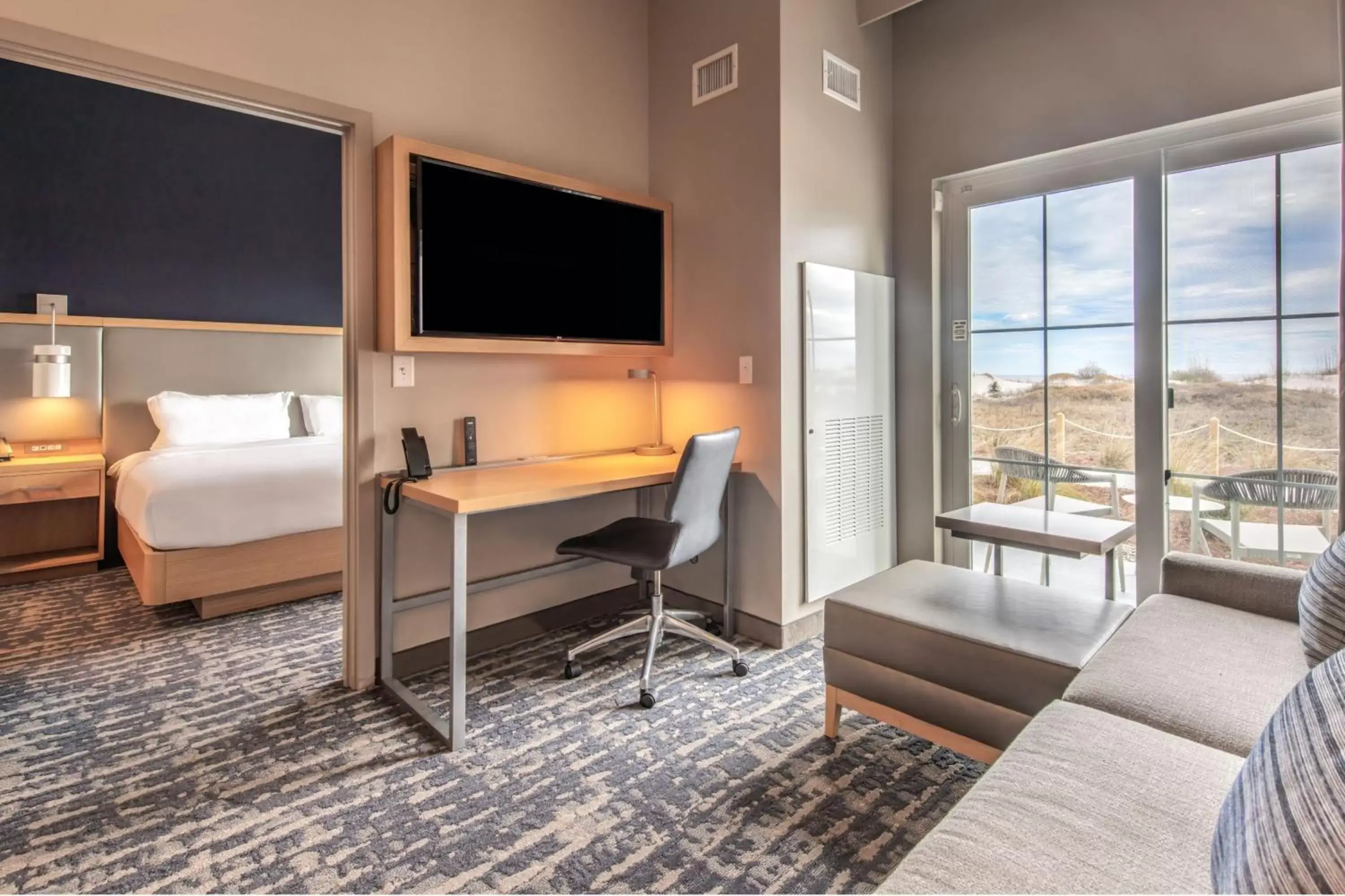 One Bedroom Suite, Beachfront, One King Bed, Sofa Bed with Balcony in Residence Inn by Marriott Jekyll Island One Bedroom Suite, Beachfront, One King Bed, Sofa Bed with Balcony in Residence Inn by Marriott Jekyll Island