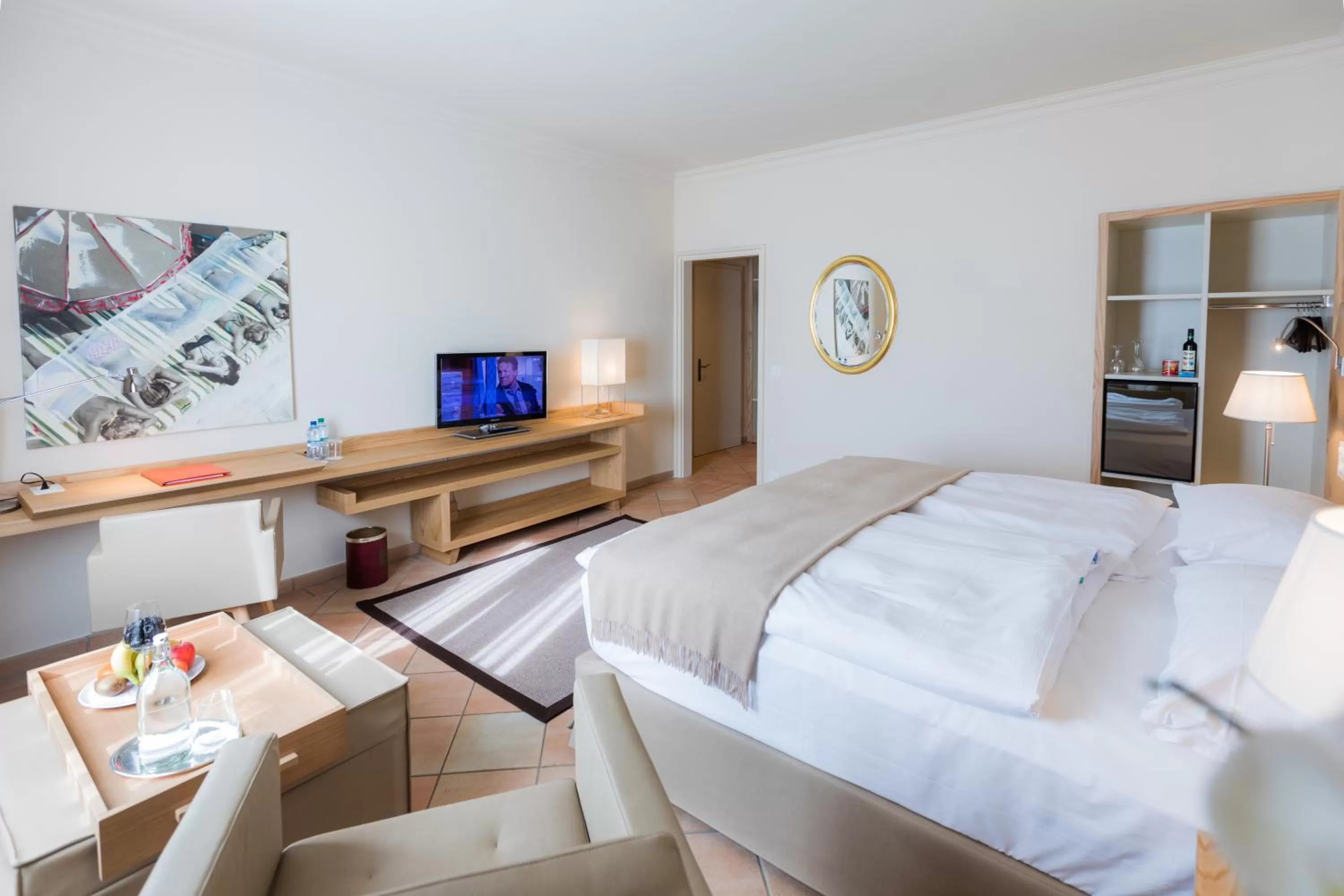 Bedroom, Bed in Parkhotel Delta, Wellbeing Resort