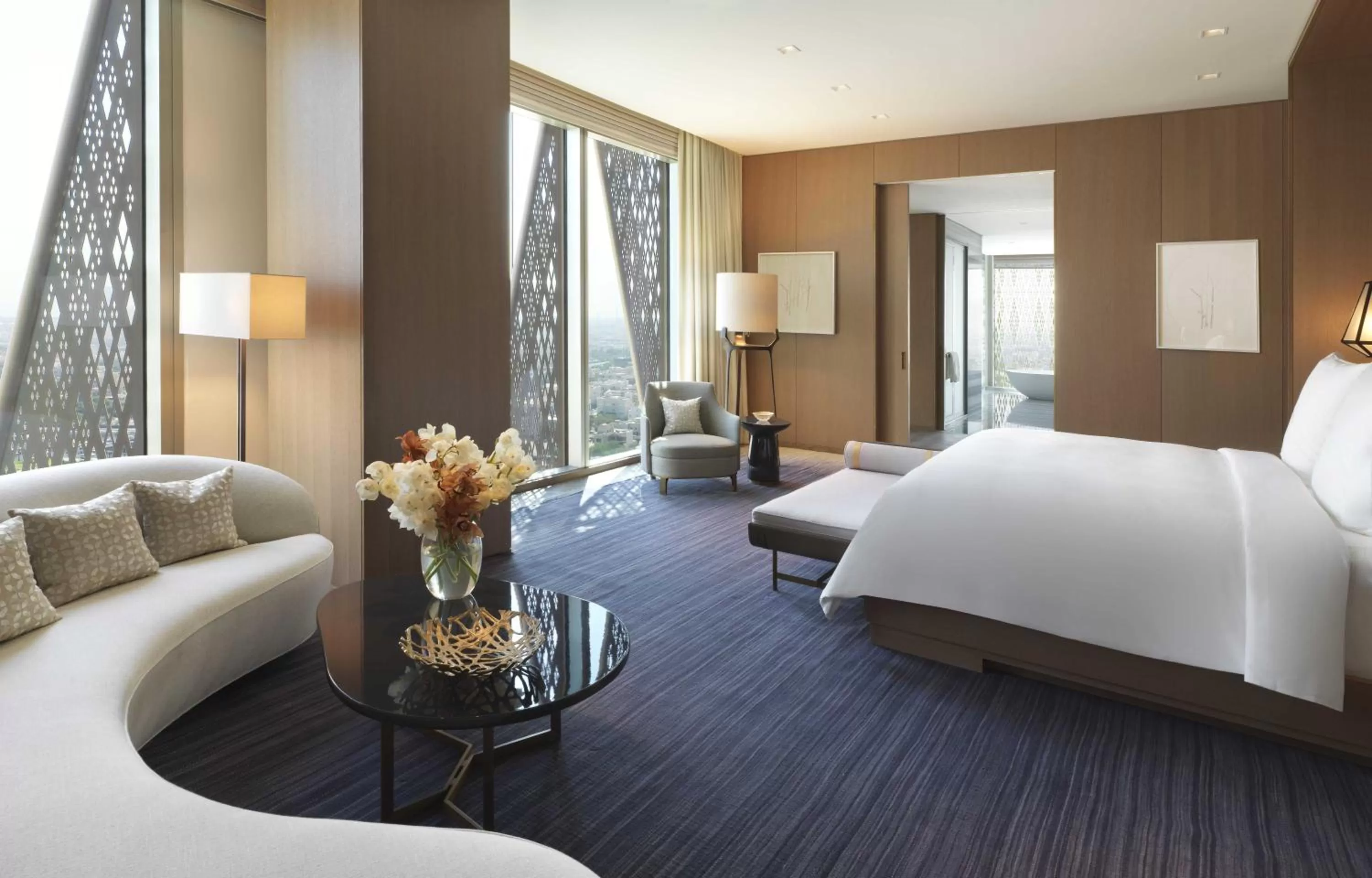 Bedroom, Bed in Four Seasons Hotel Kuwait at Burj Alshaya