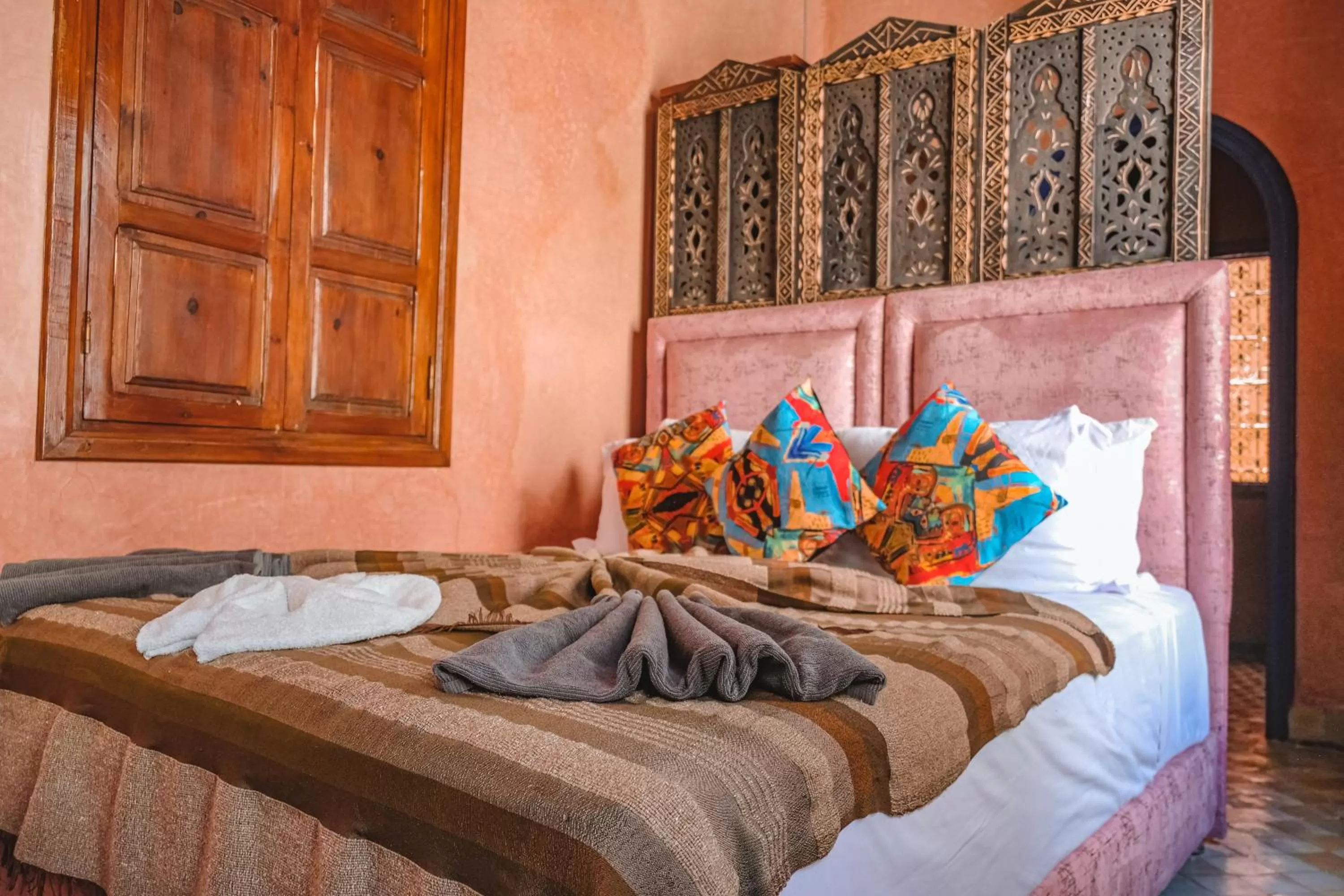 Bed in Héritage Lalla Aicha et SPA